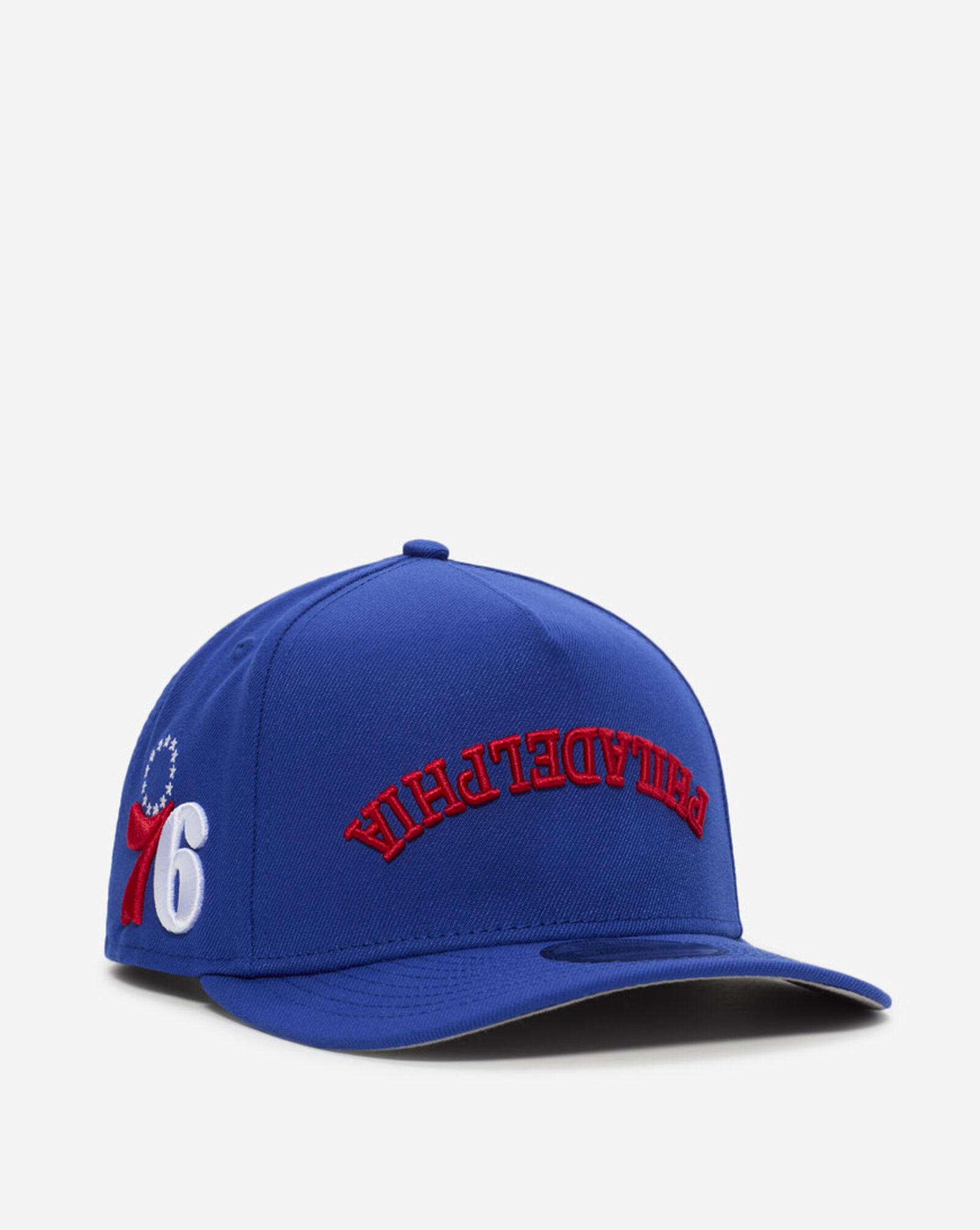 9Fifty A-Frame Philadelphia 76ers Upside Down Snapback Hat