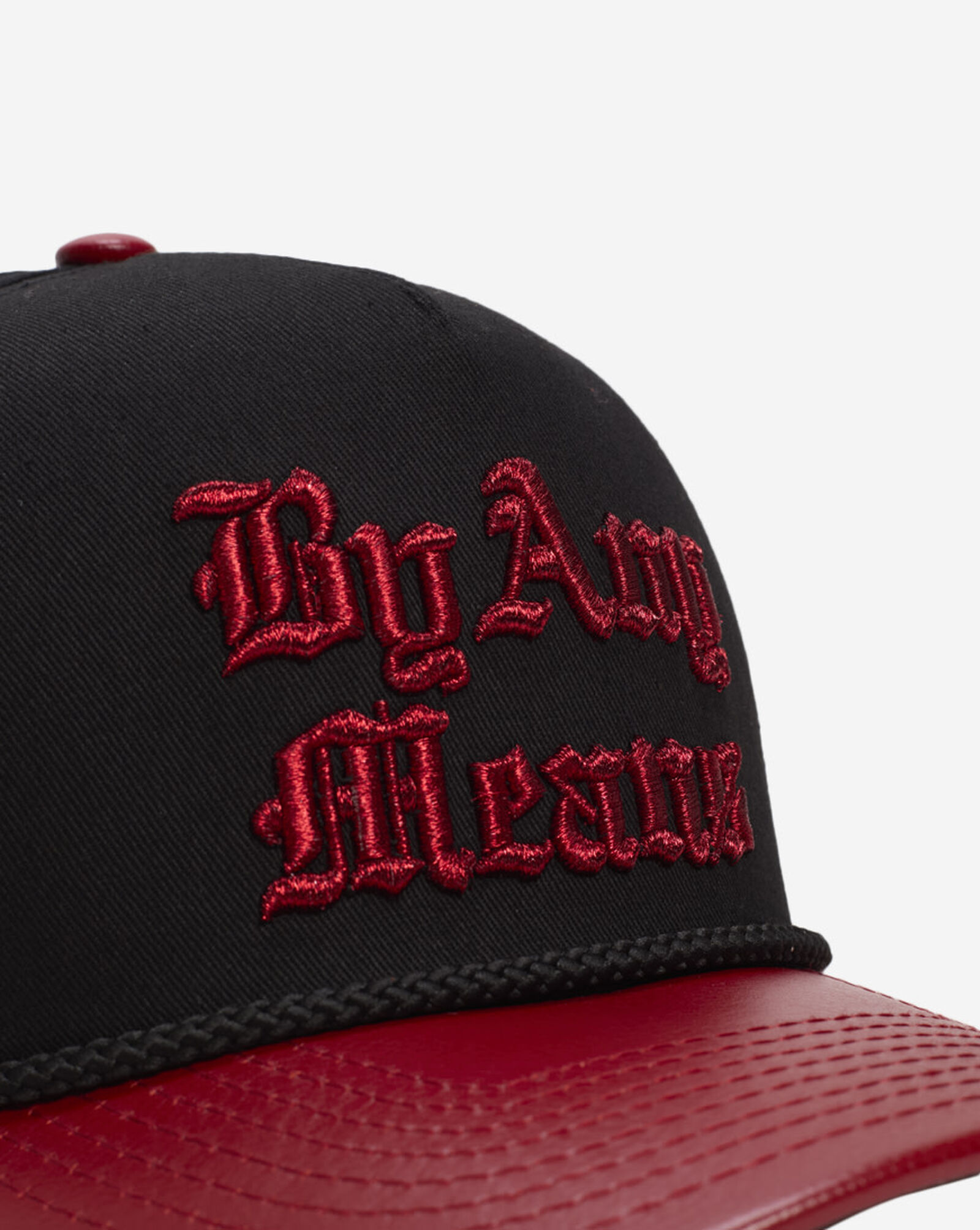 By Any Means Twill Leather Trucker