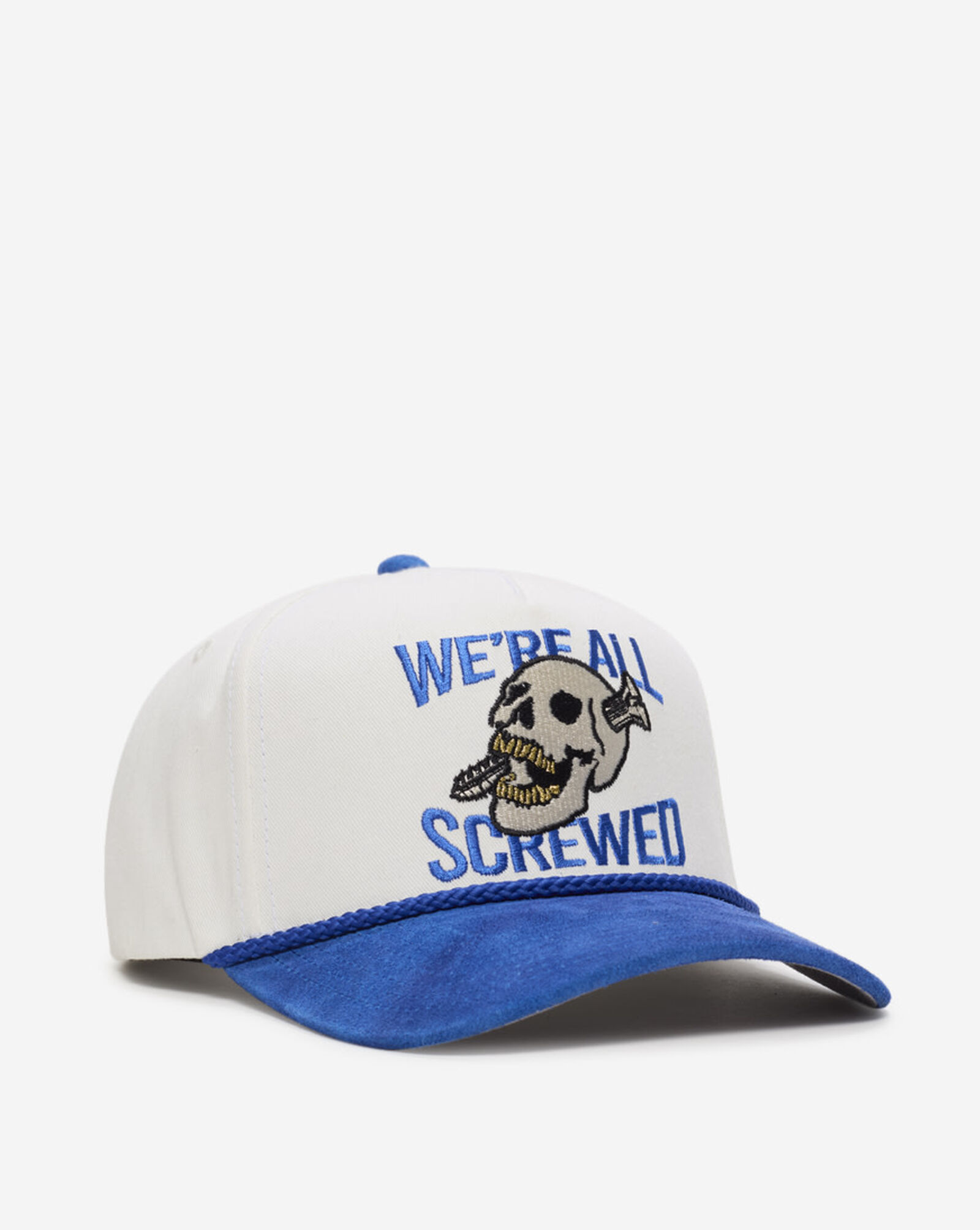 Were All Screwed 2 Tone Twill Trucker