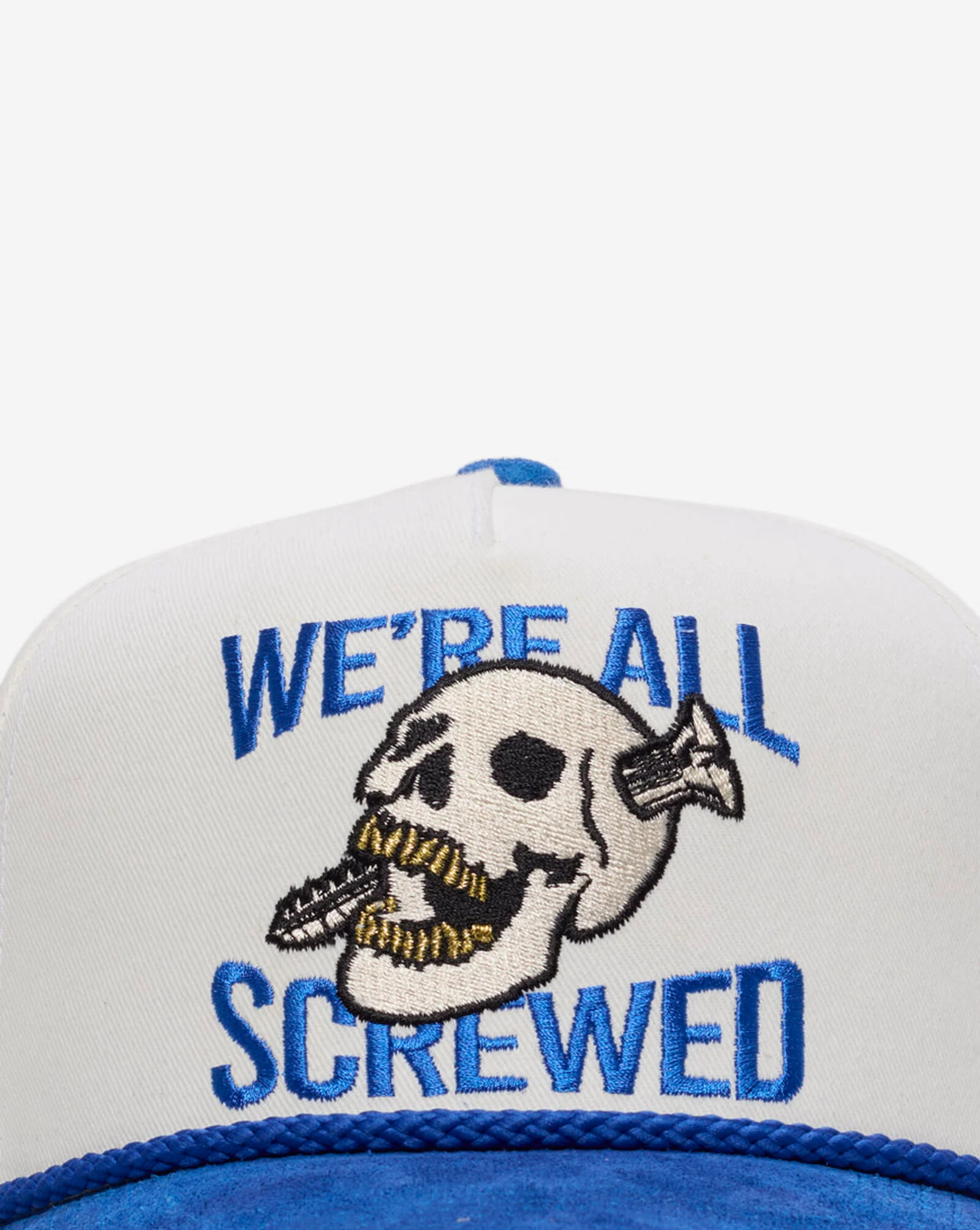 Were All Screwed 2 Tone Twill Trucker
