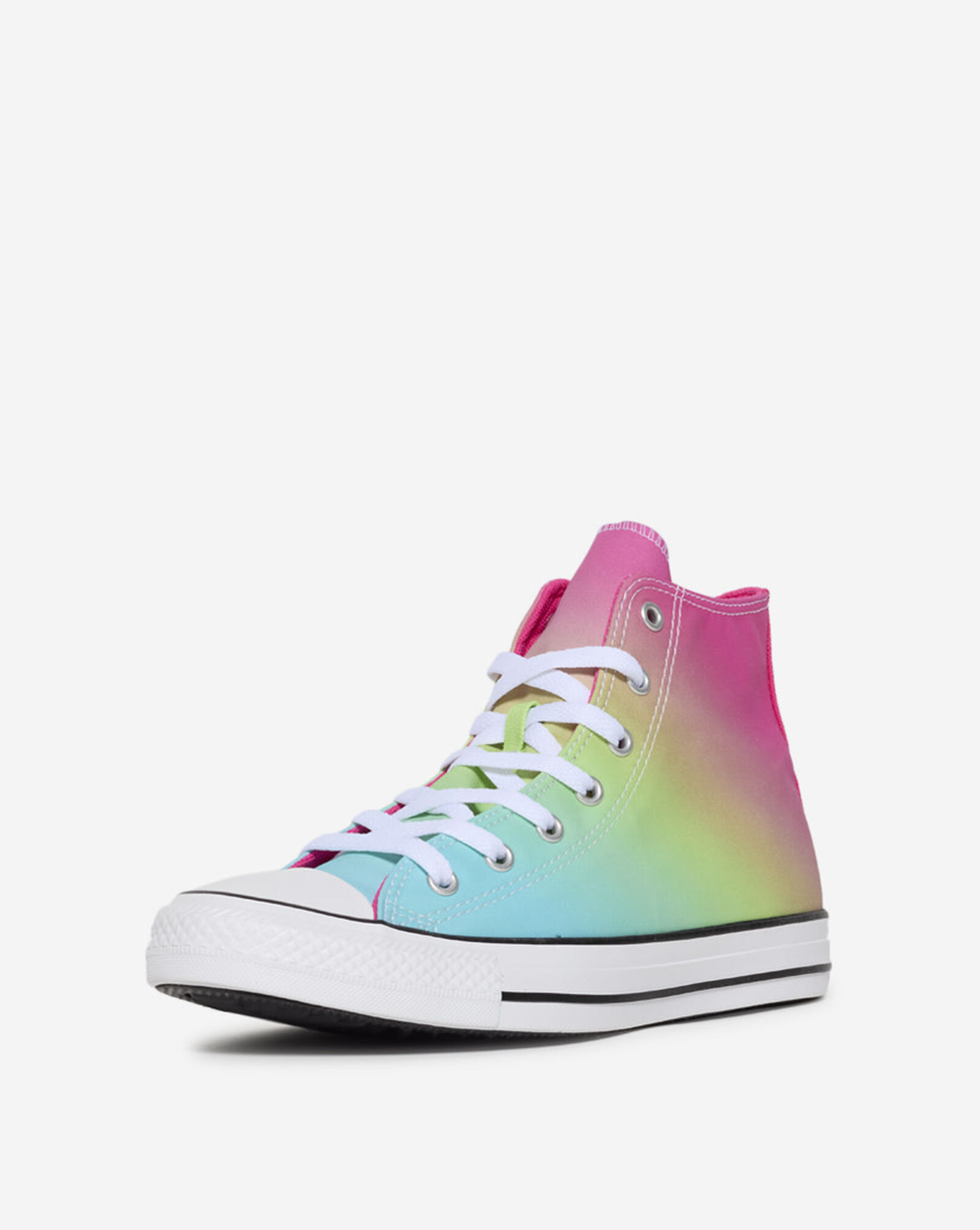 Grade School Chuck Taylor All Star Hi Bright Ombre | Triple Cyan | Chaos Fuchsia