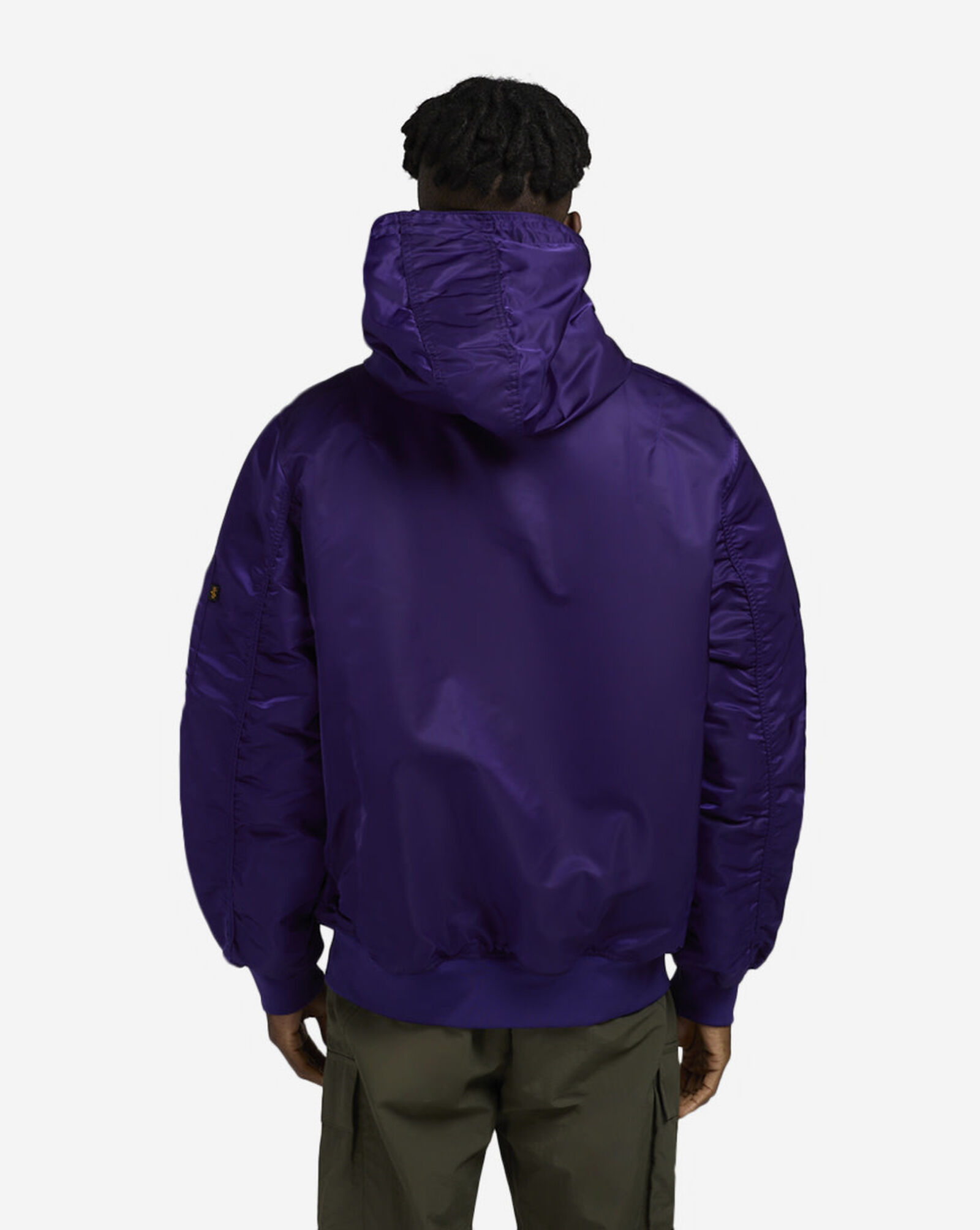 Alpha Industries Historic L-2B Phoenix Suns Hooded Bomber Jacket Purple