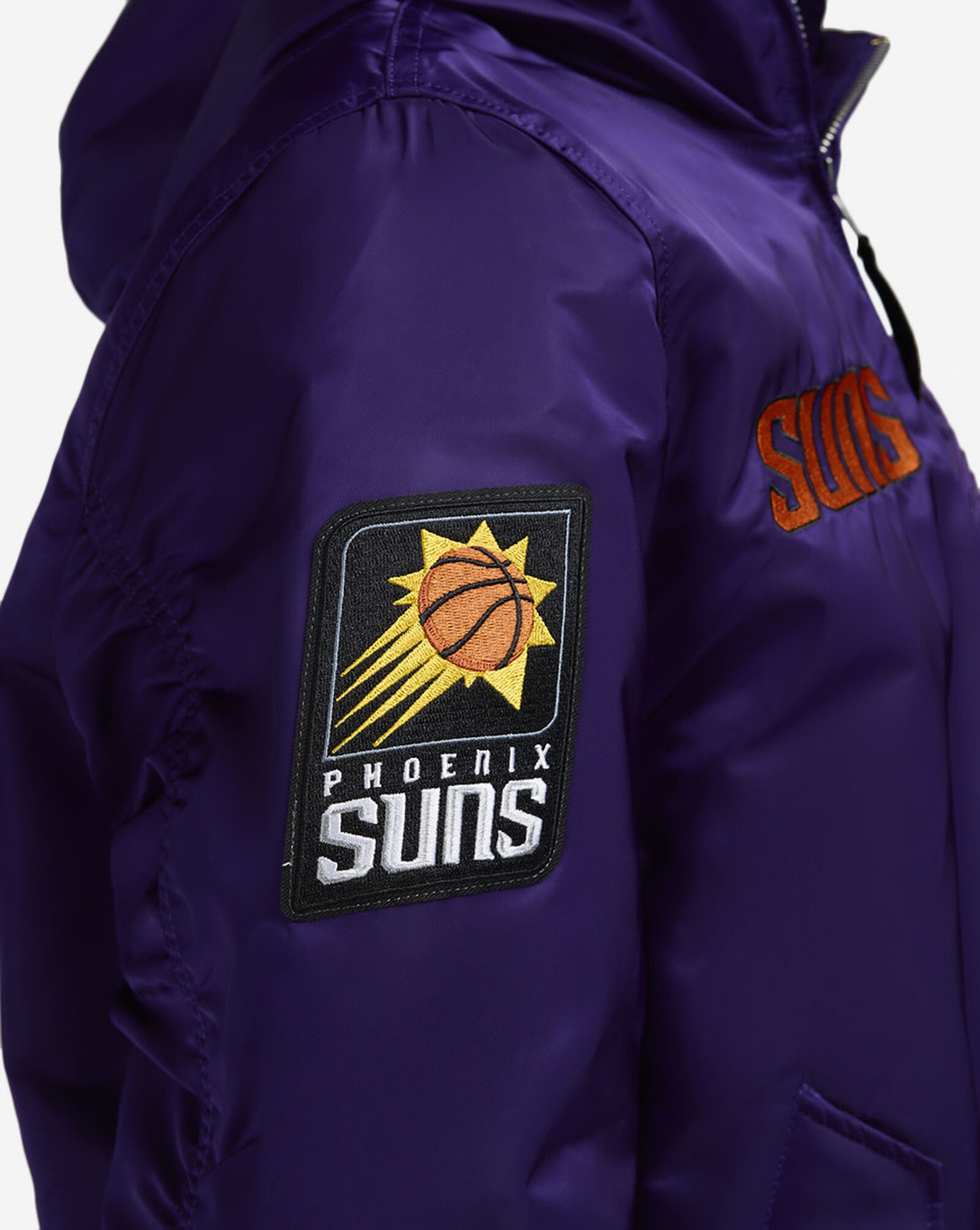 Alpha Industries Historic L-2B Phoenix Suns Hooded Bomber Jacket Purple