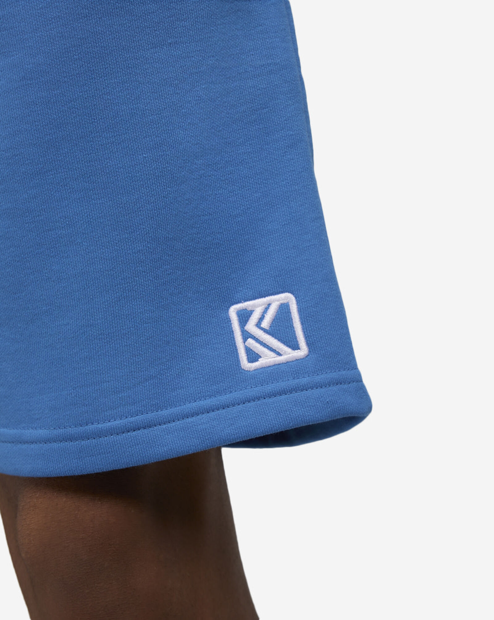 Wavy Retro Sweatpants Shorts Blue
