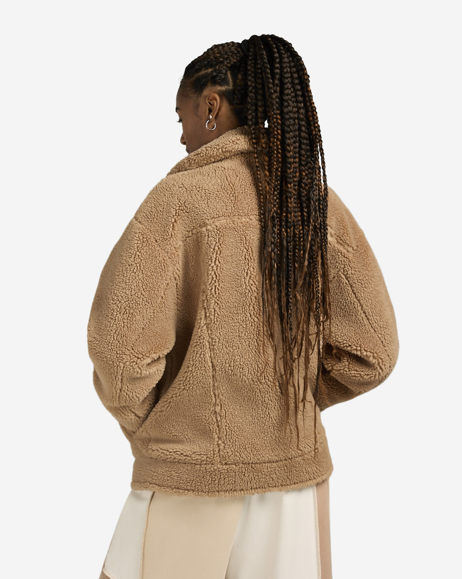 Frankie Sherpa Trucker Jacket Camel