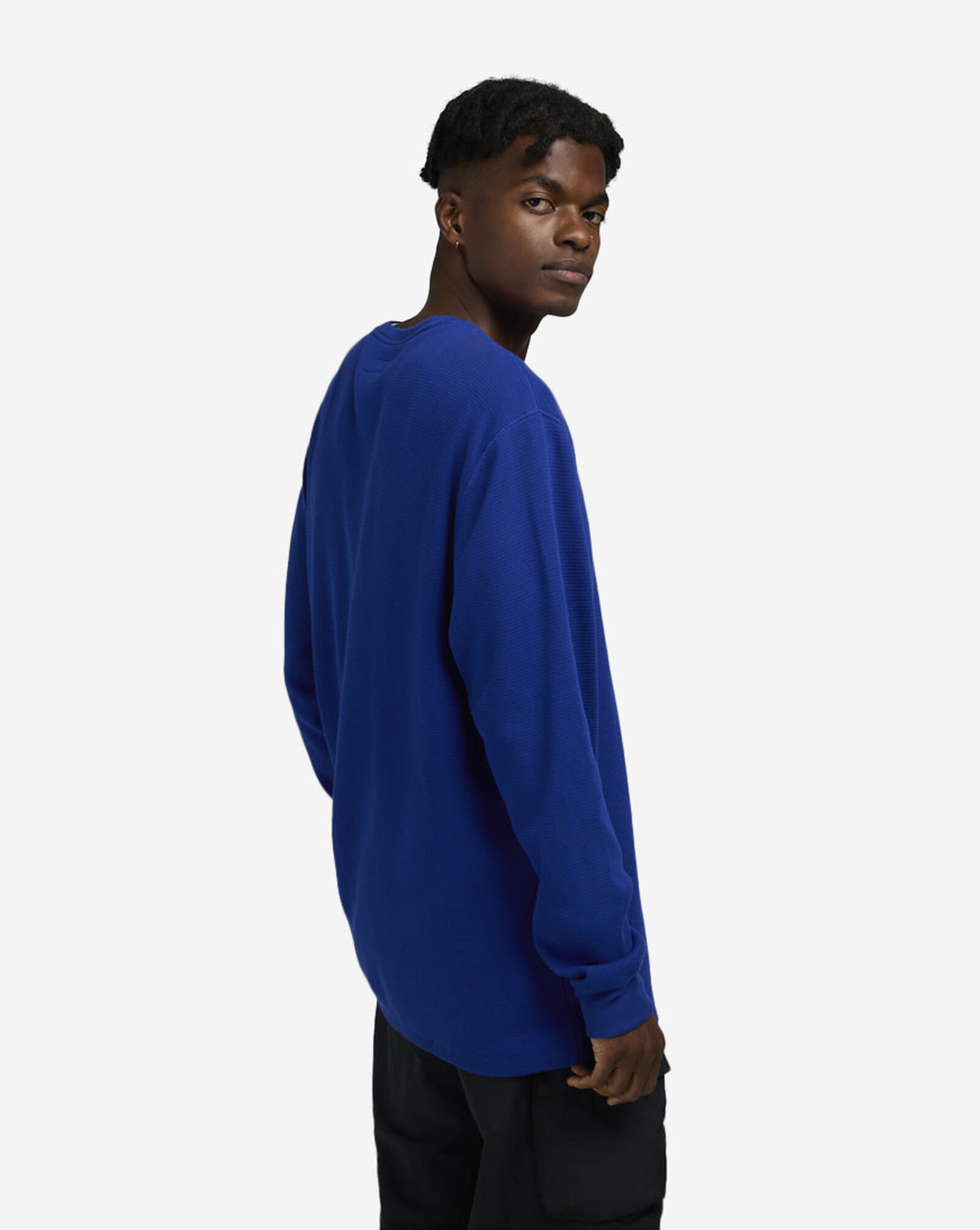 Logo Waffle-Knit Sleep Shirt Heritage Royal