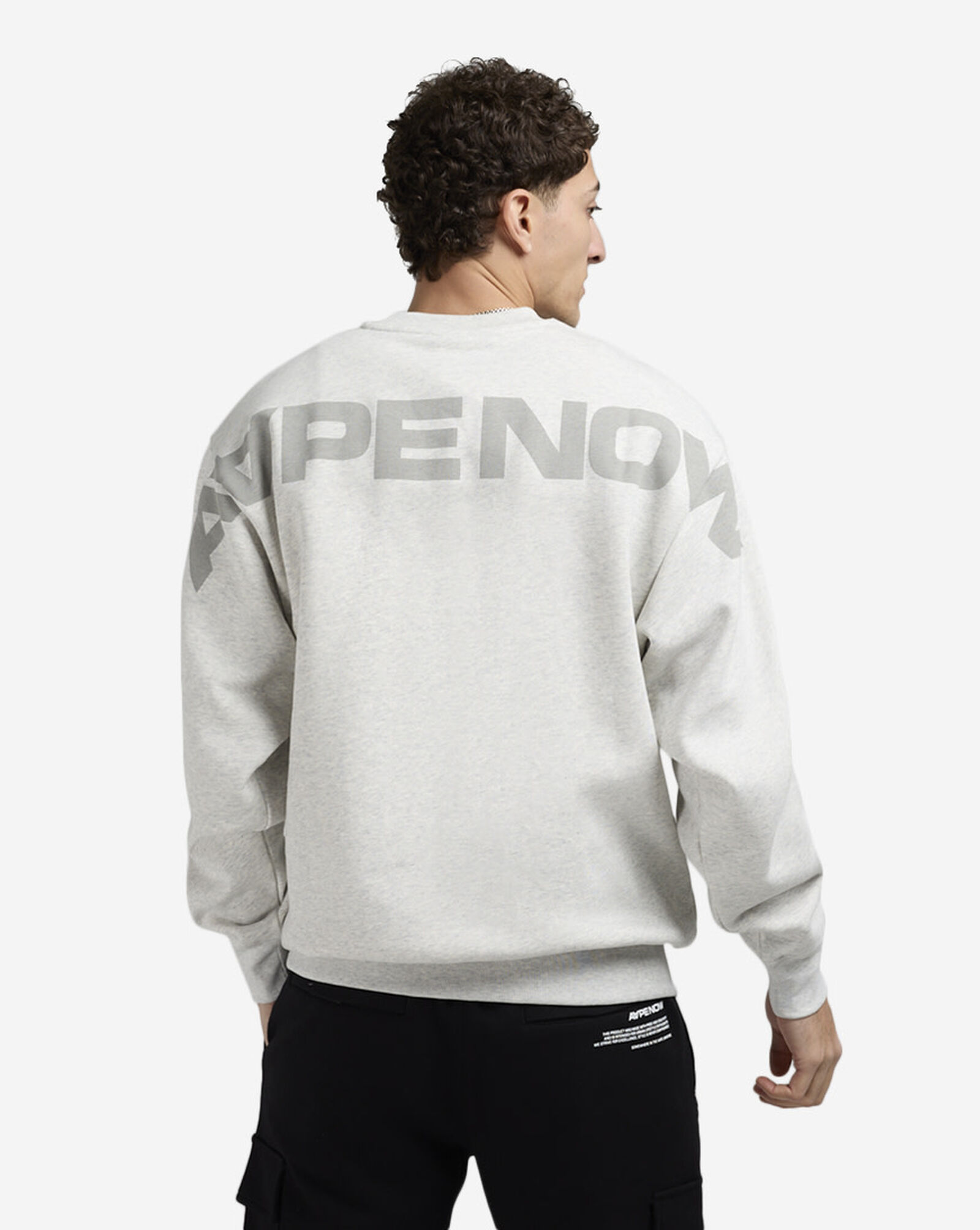 Fleece Crewneck Heather White