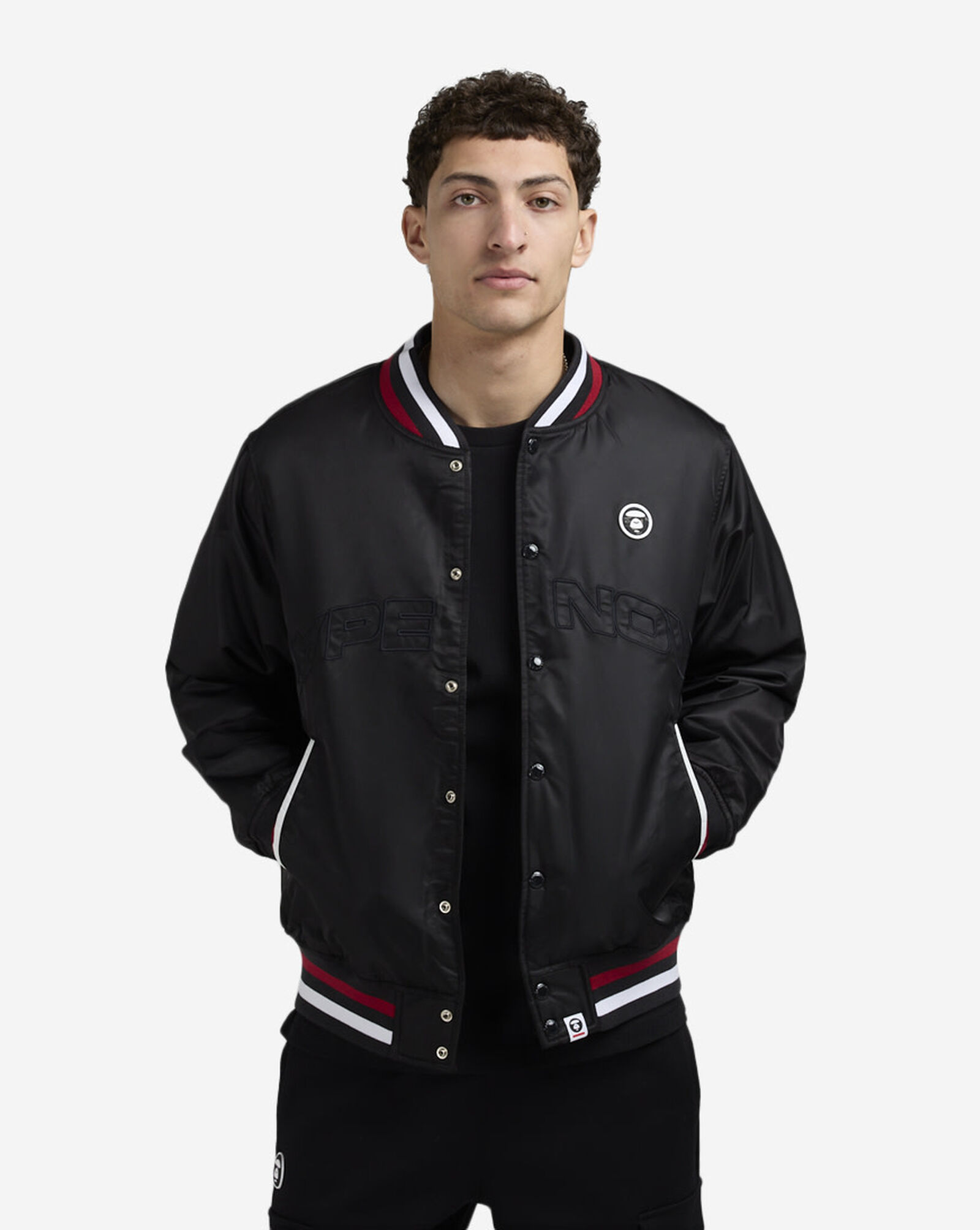 Baseball Padded Jacket Black