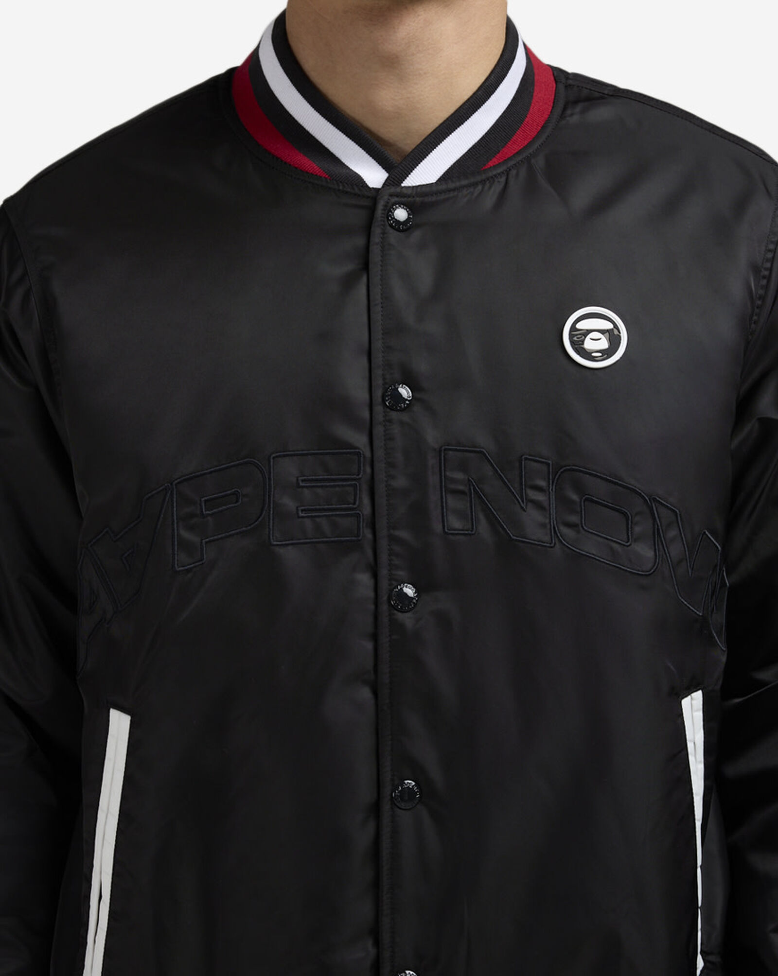 Baseball Padded Jacket Black 3 Baseball Padded Jacket Black