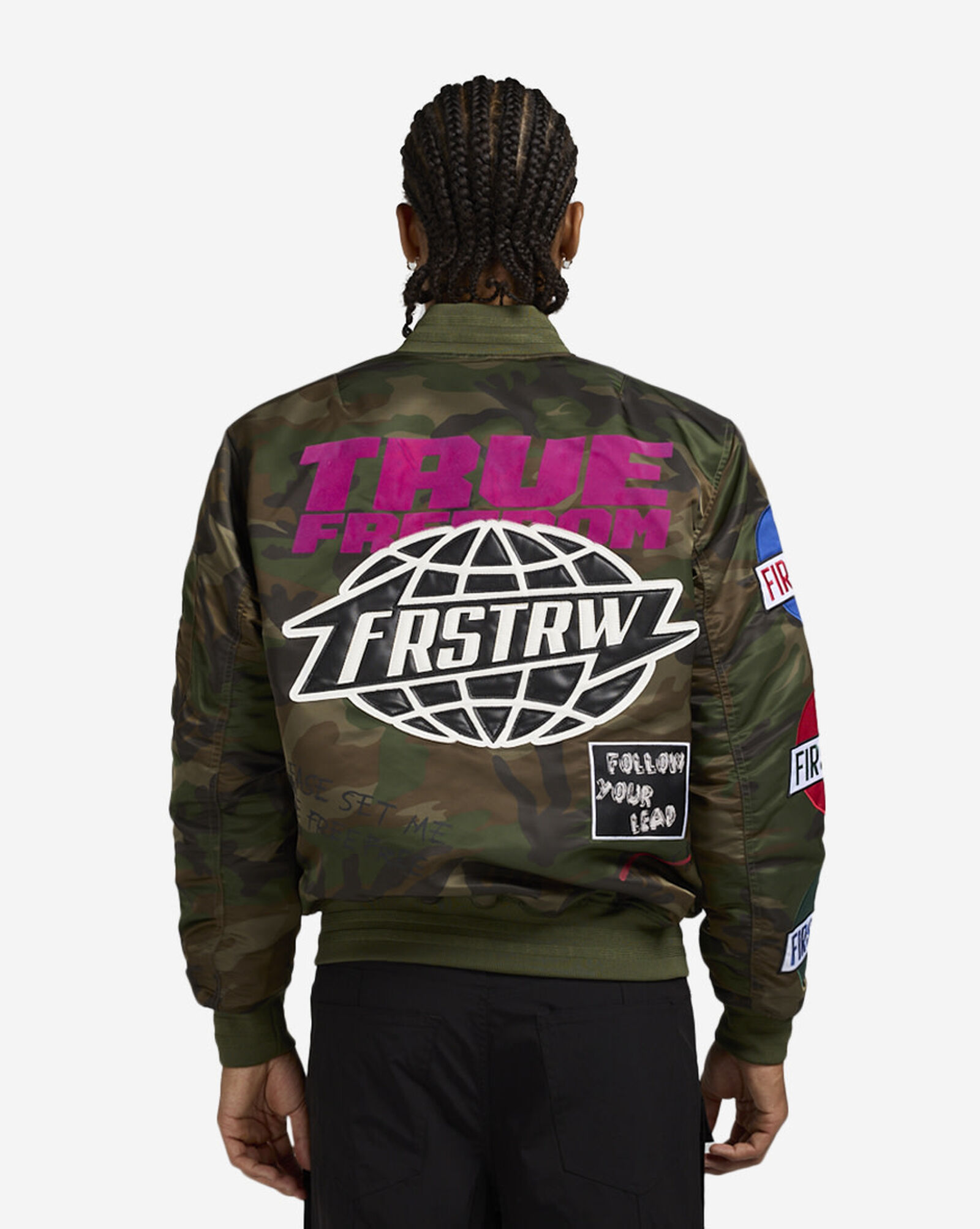 Camo Print Nylon Jacket Camo