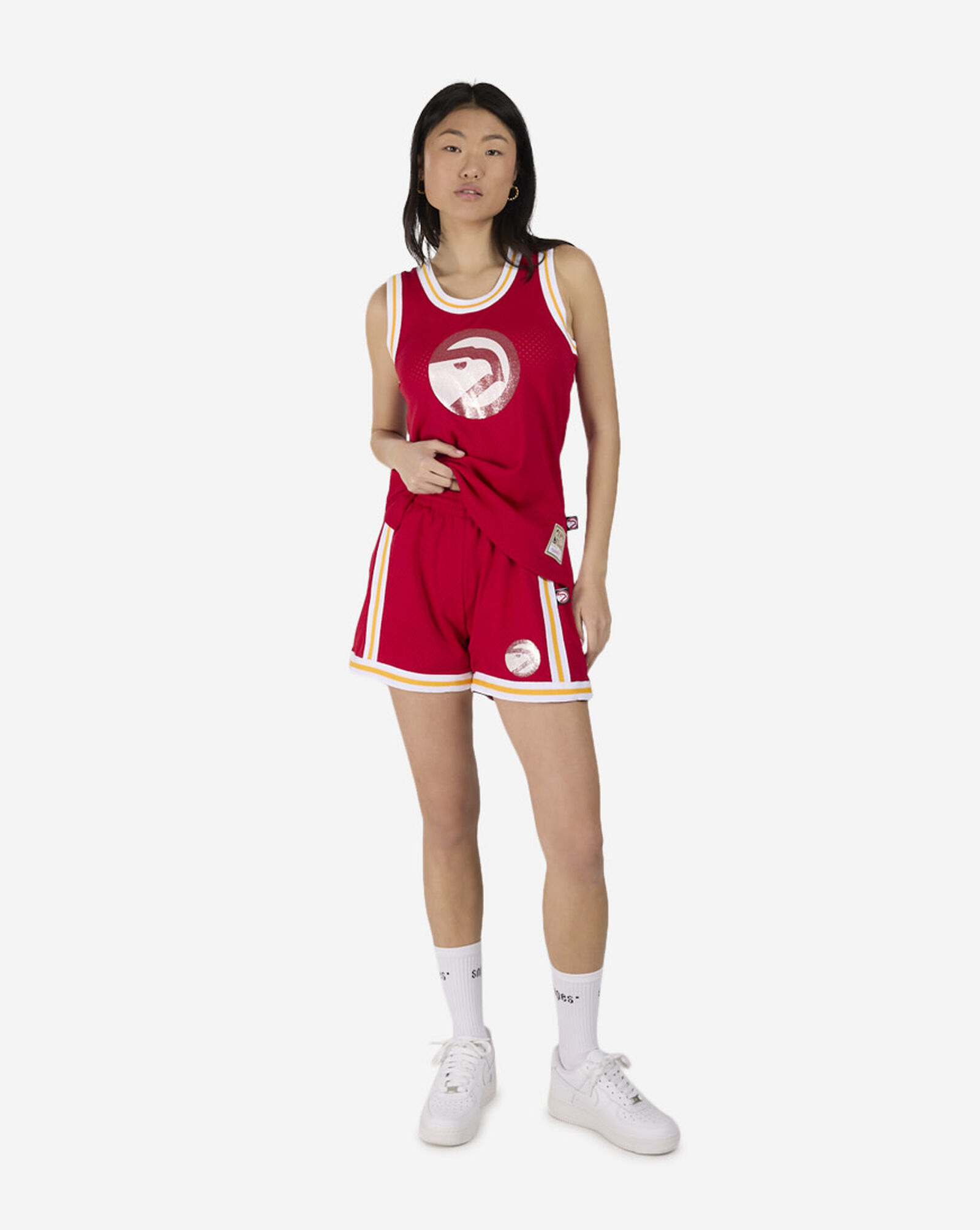 Atlanta Hawks NBA Glitter Swingman Jersey Red