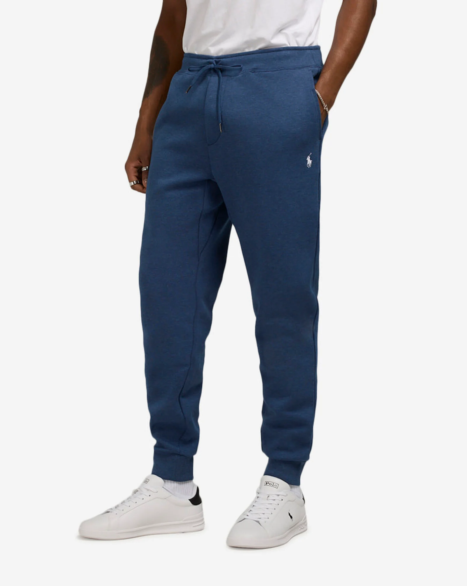 Tech Knit Athletic Joggers Derby Blue Heather