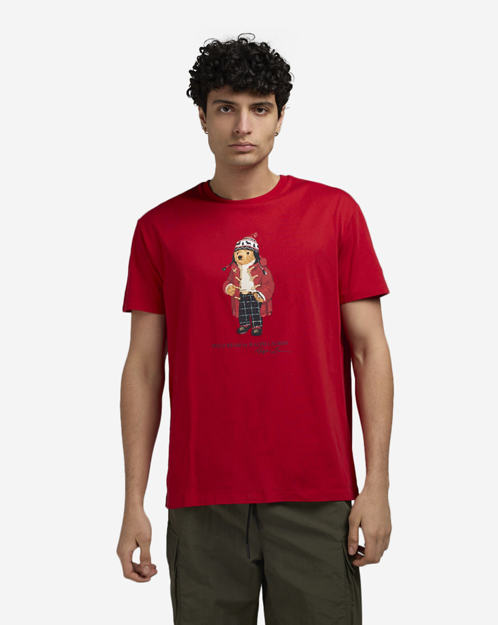 Holiday Bear Graphic Tee Red