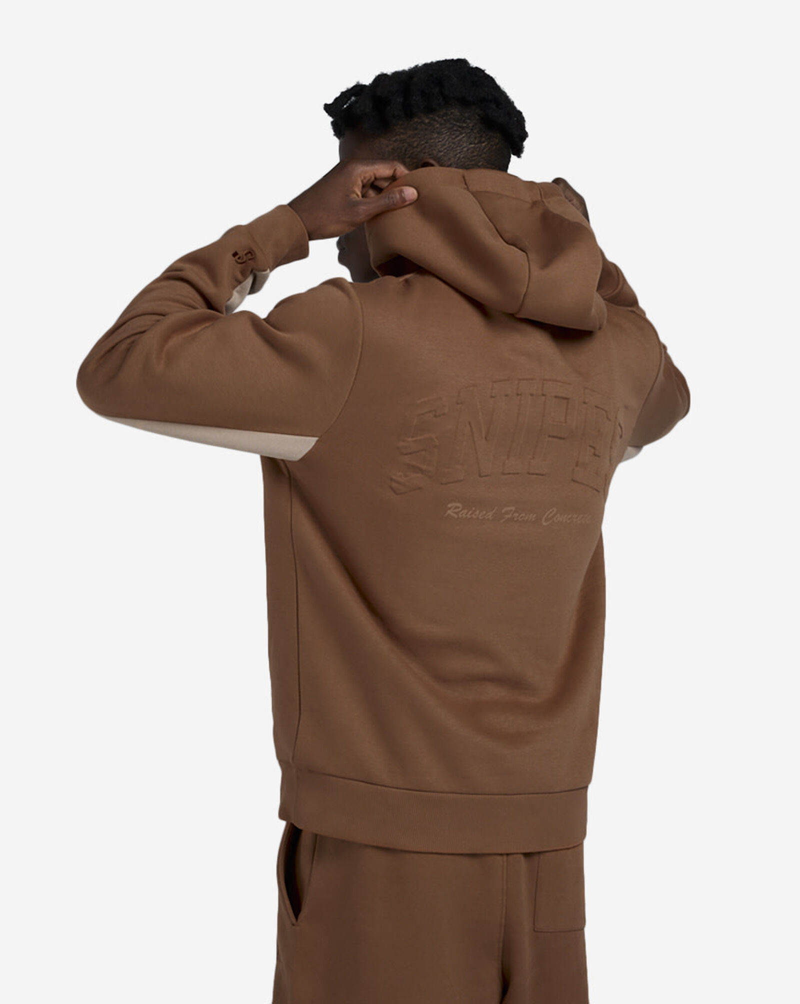 Contrast Oversized Hoodie Nutshell