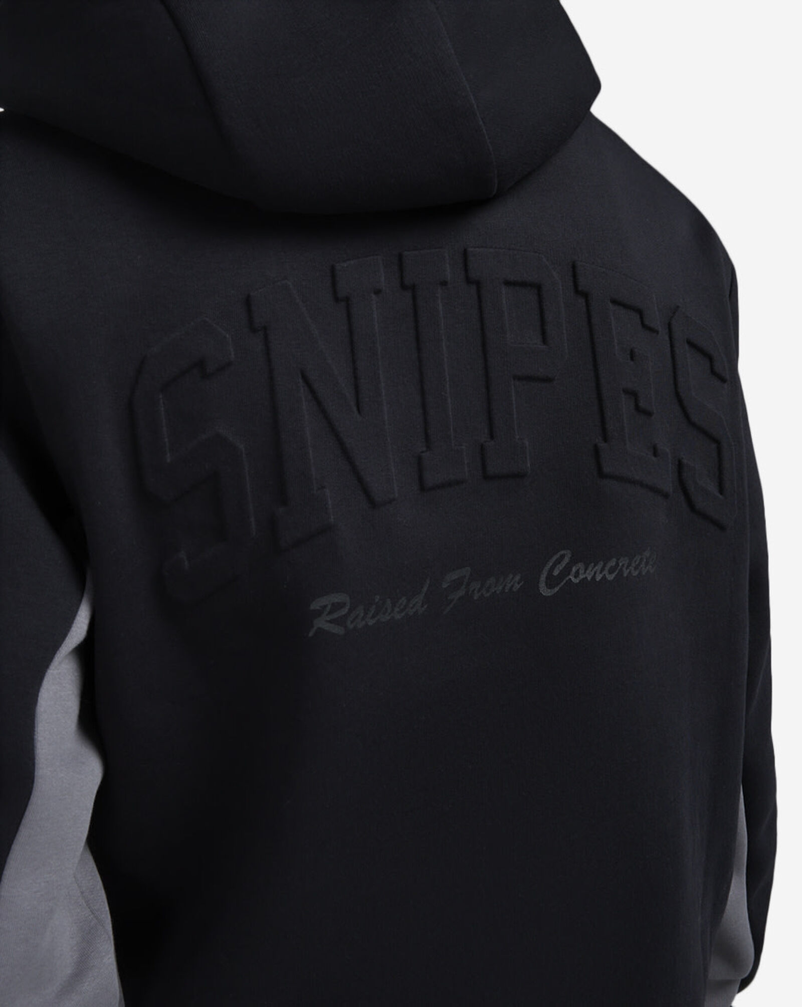 Contrast Oversized Hoodie Black
