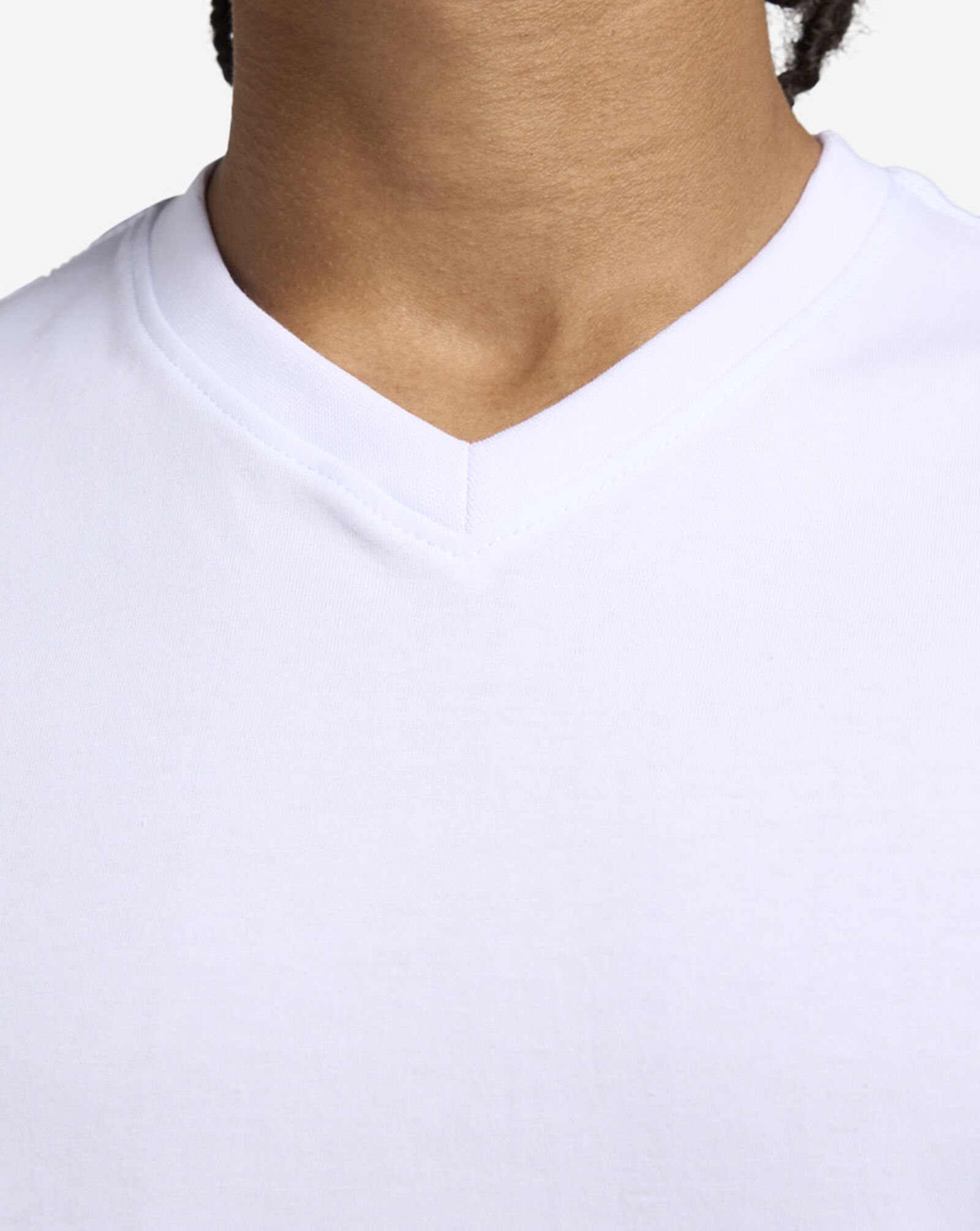 V Neck Tee White
