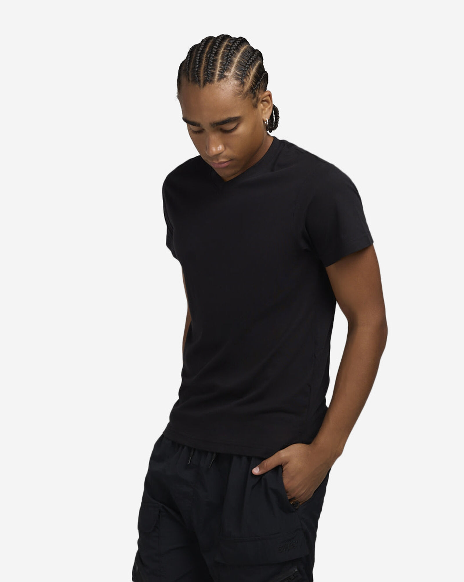 V-Neck Tee Black