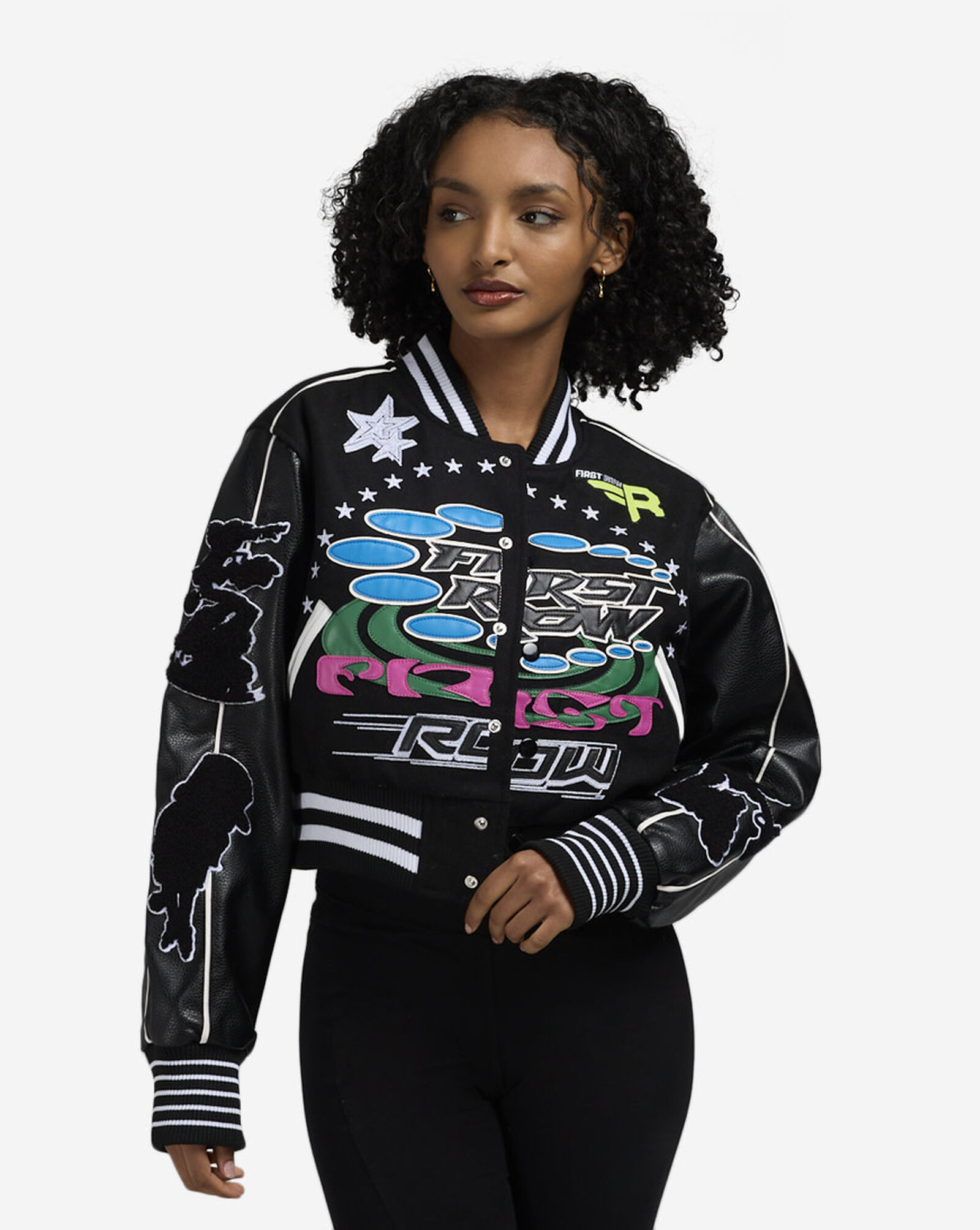 Evolution Varsity Jacket Black