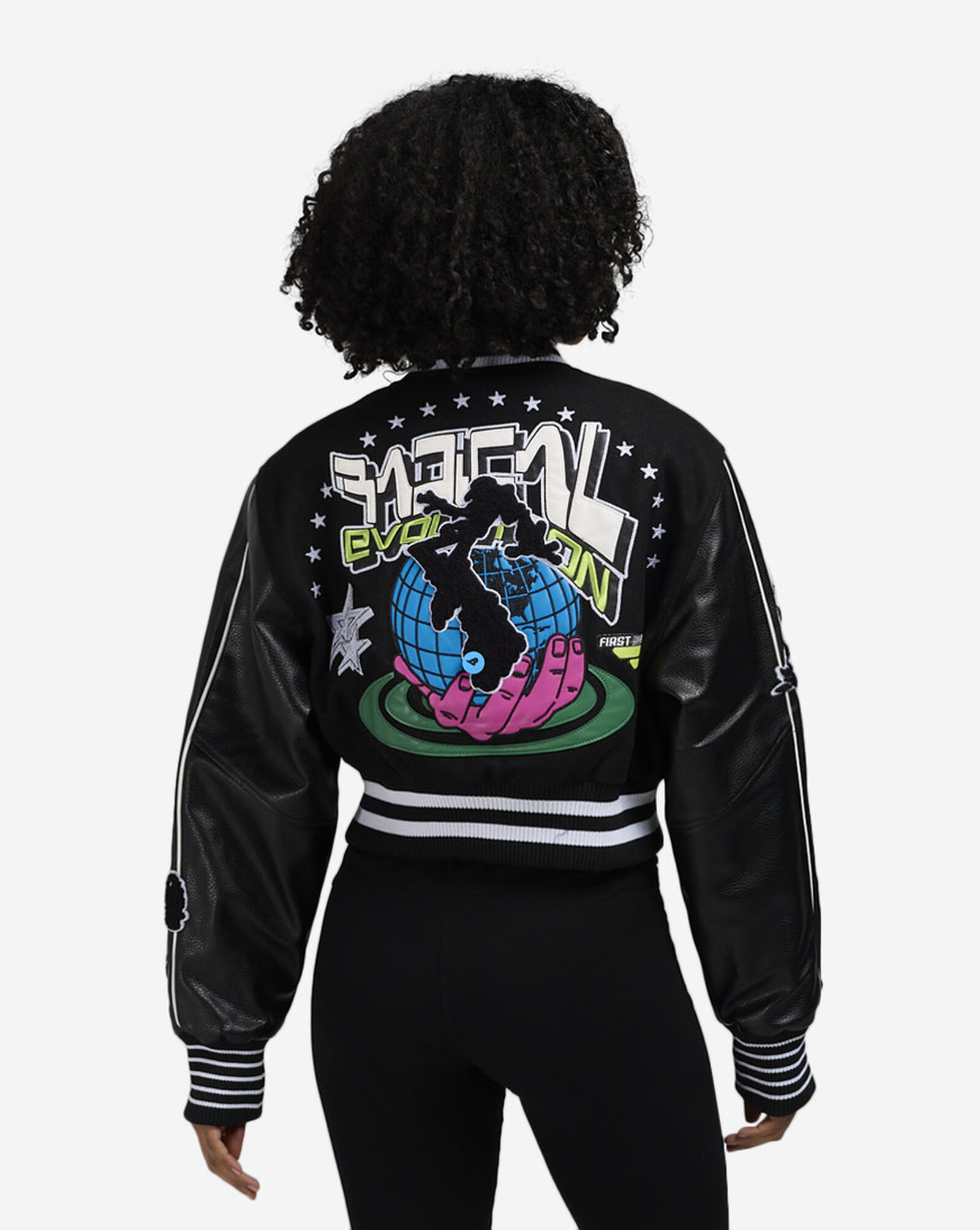 Evolution Varsity Jacket Black