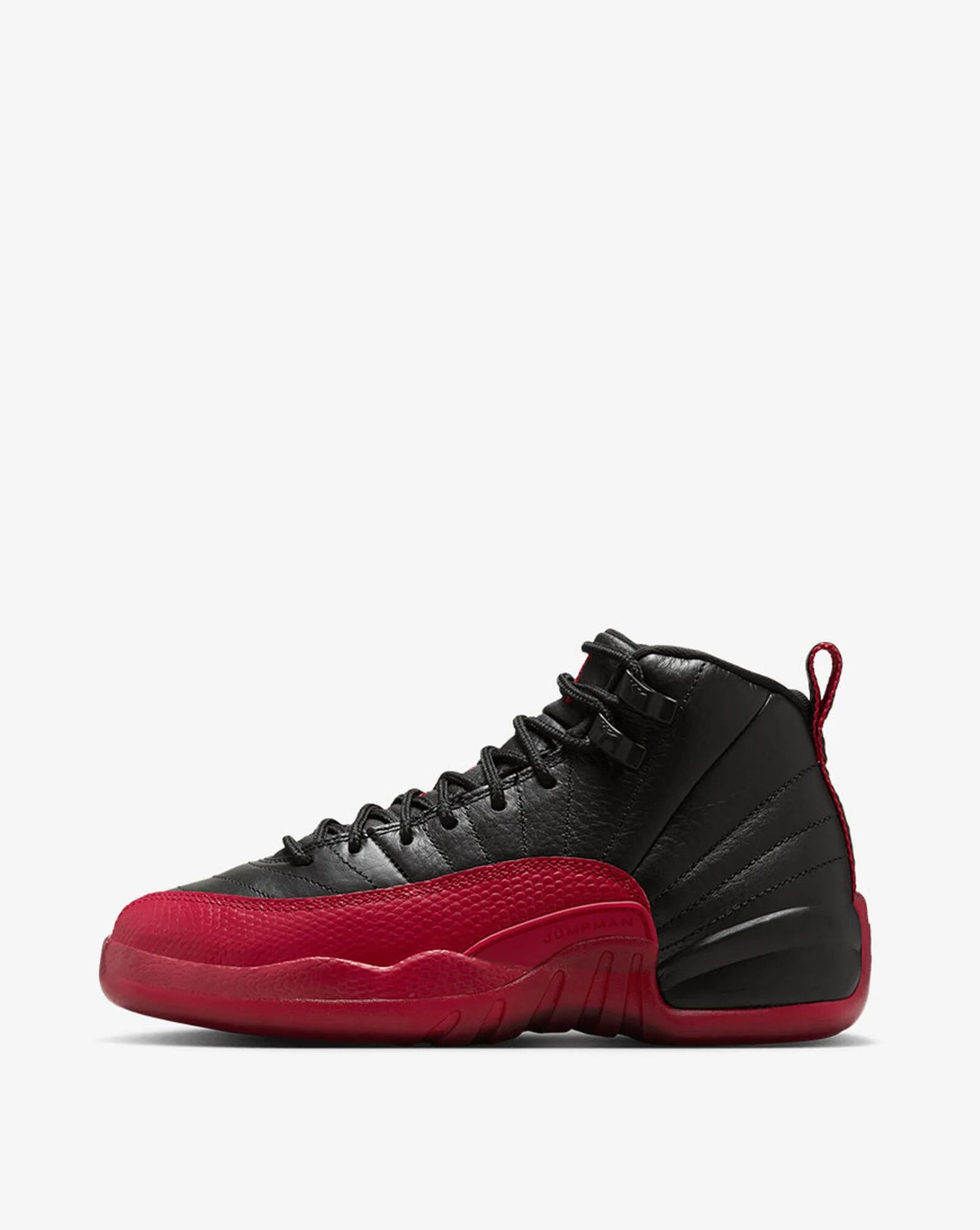 Big Kids' Air Jordan 12 Retro Black | Varsity Red