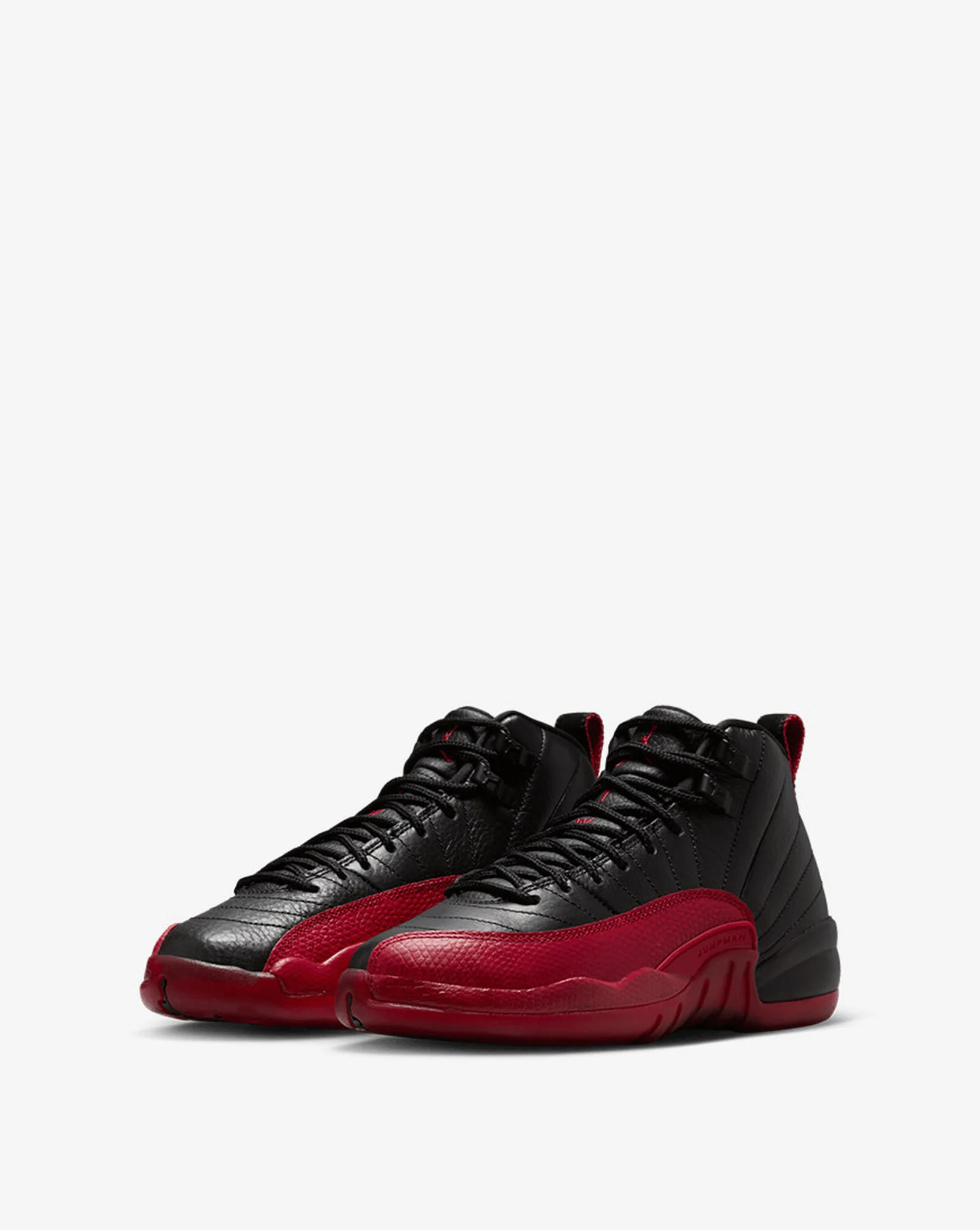Big Kids' Air Jordan 12 Retro Black | Varsity Red