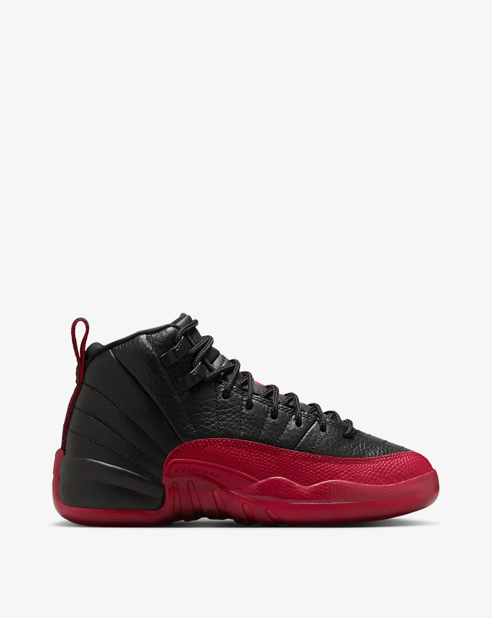 Big Kids' Air Jordan 12 Retro Black | Varsity Red