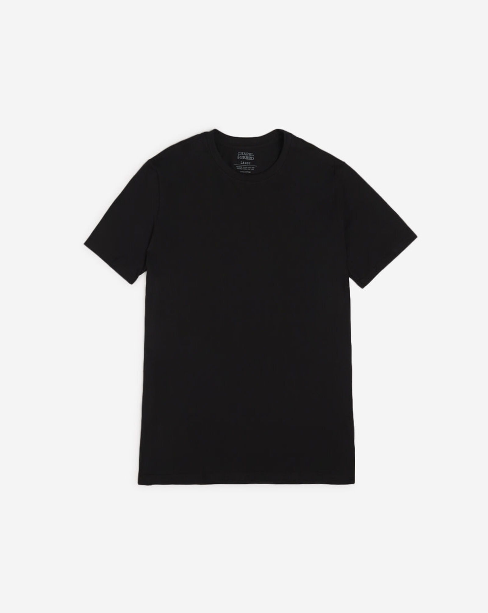 Crew Neck Tee Black