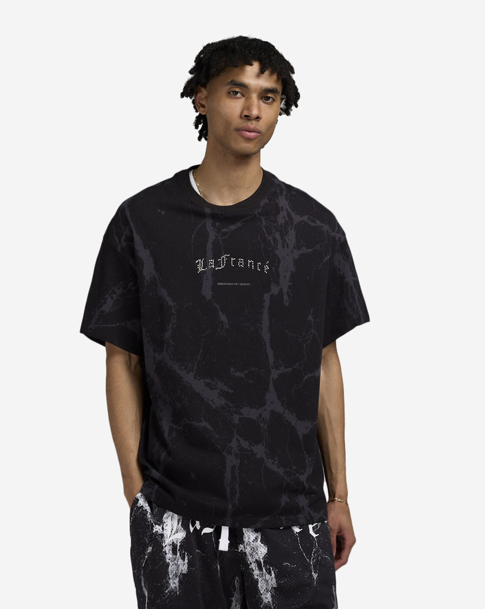 LaFrance Marble Tee Black