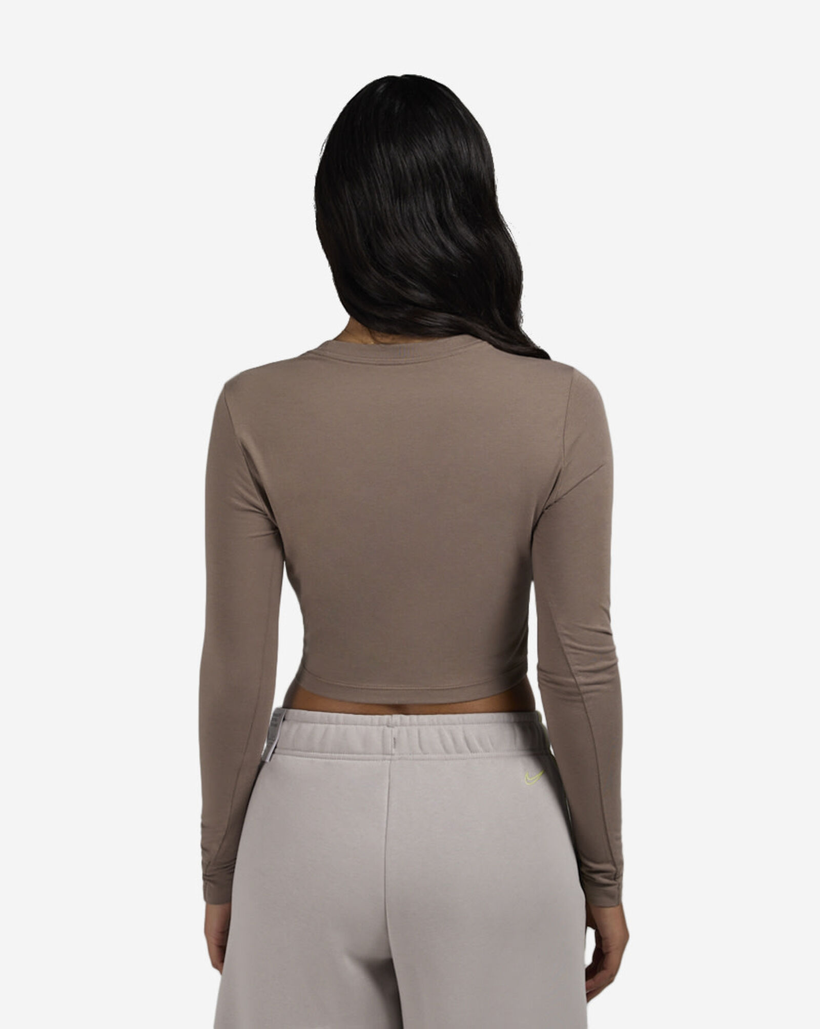 NSW Chill Crop Knit T-Shirt Mink Brown