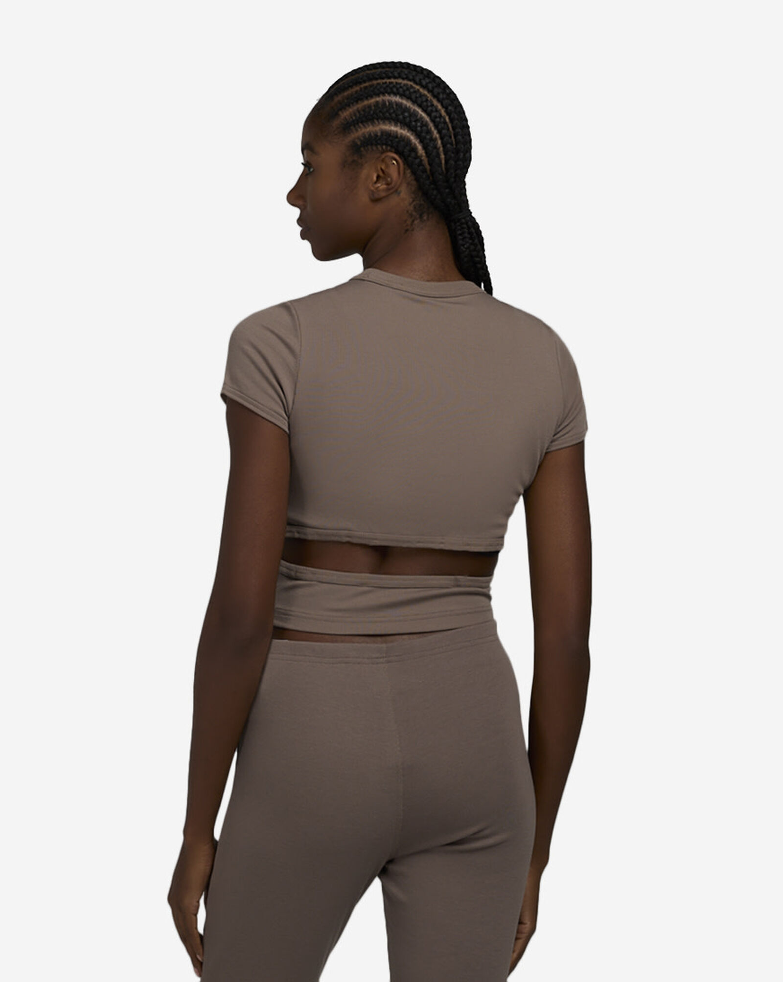 NSW Chill Knit Cutout T-Shirt Mink Brown