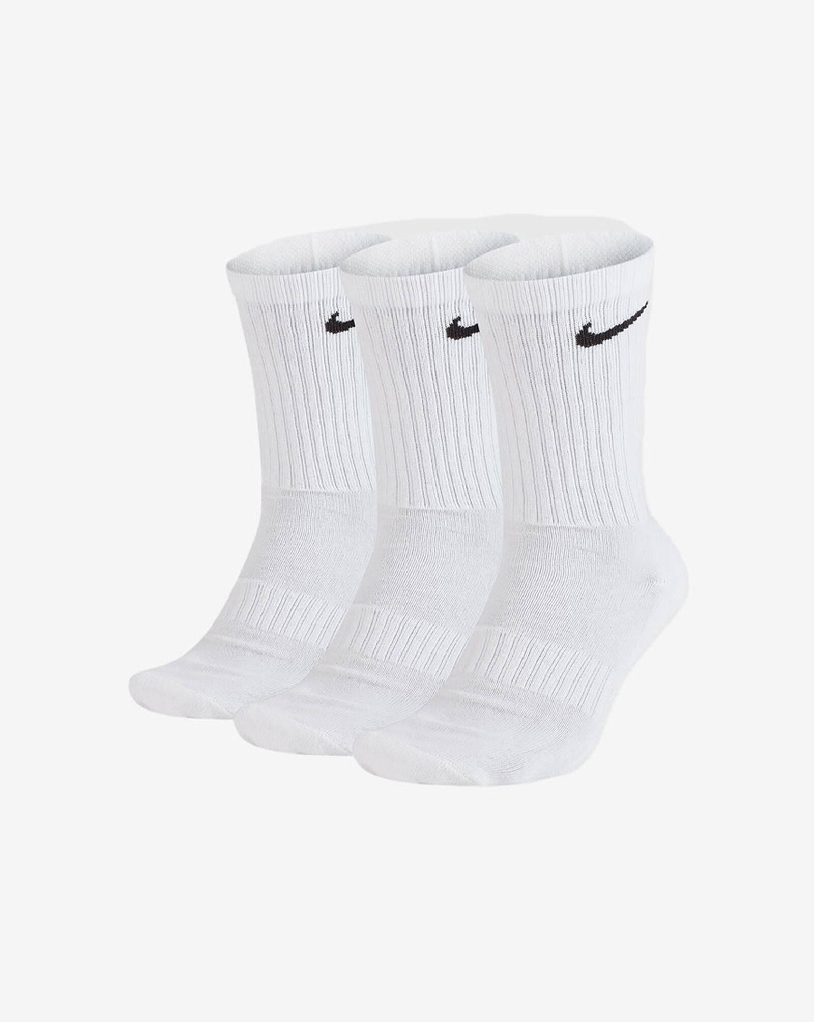 3pk Everyday Crew Cushion Socks White