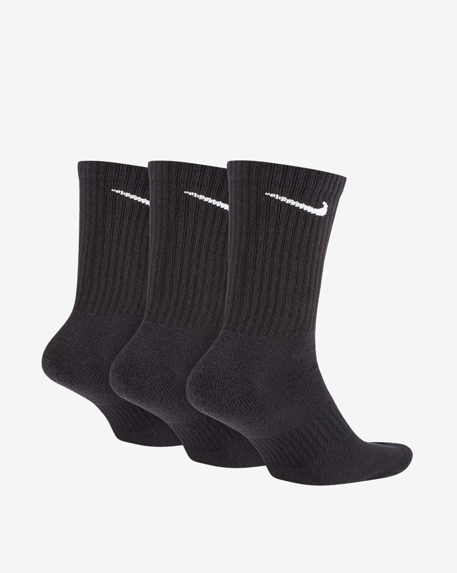 3pk Everyday Crew Cushion Socks Black