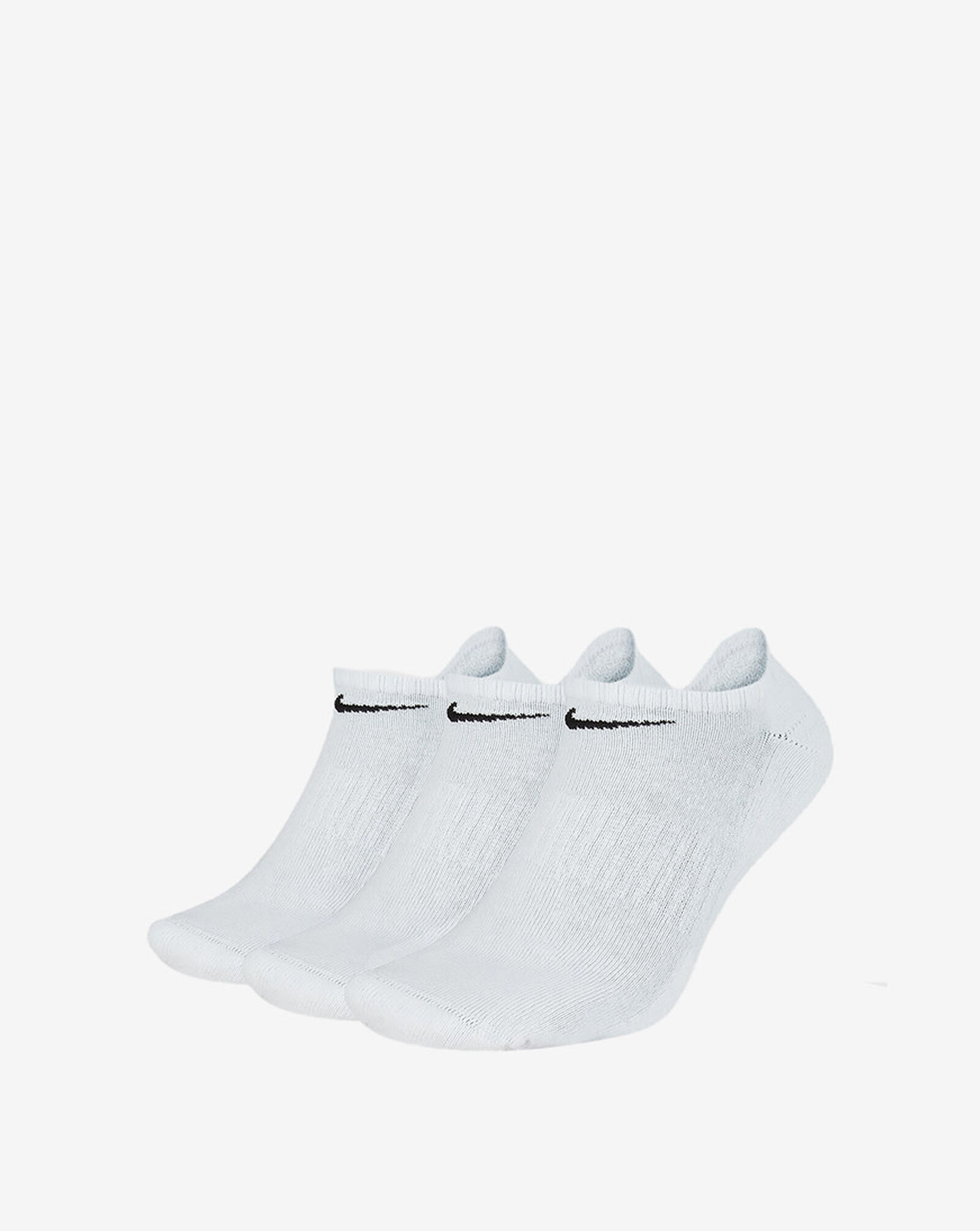 3Pk Everyday No Show Cushion Socks White