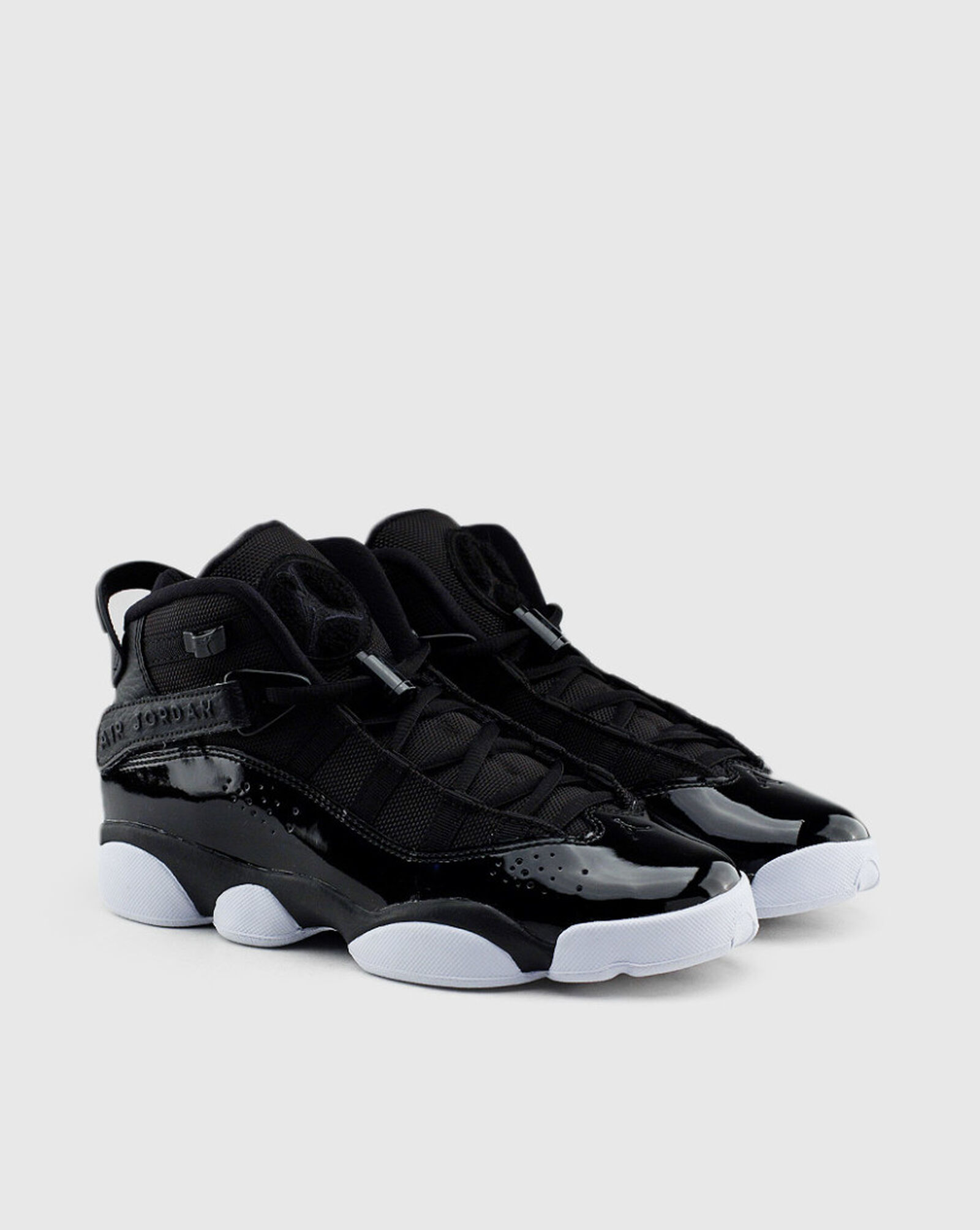 Grade School Jordan 6 Rings Black | White