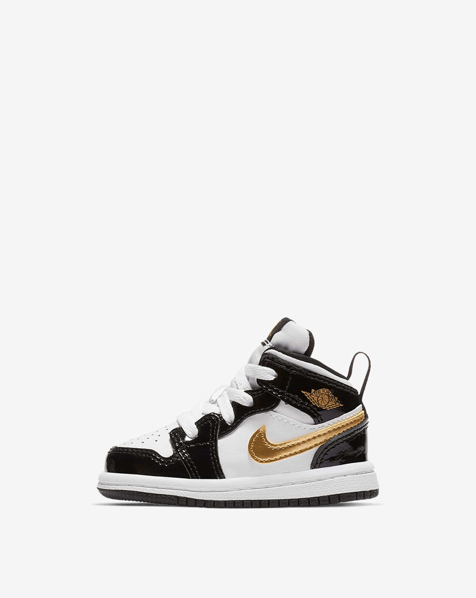 Toddler Air Jordan 1 Mid Se Black | White | Metallic Gold