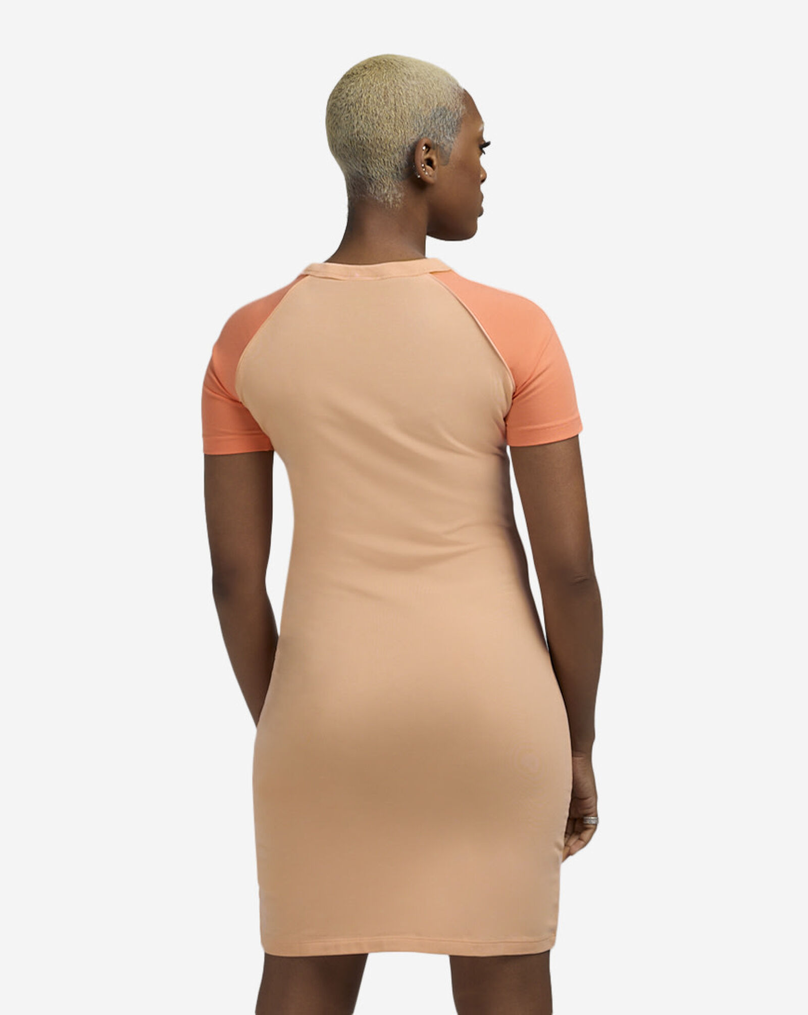 3-Stripes Raglan Short Sleeve Dress Glow Pink