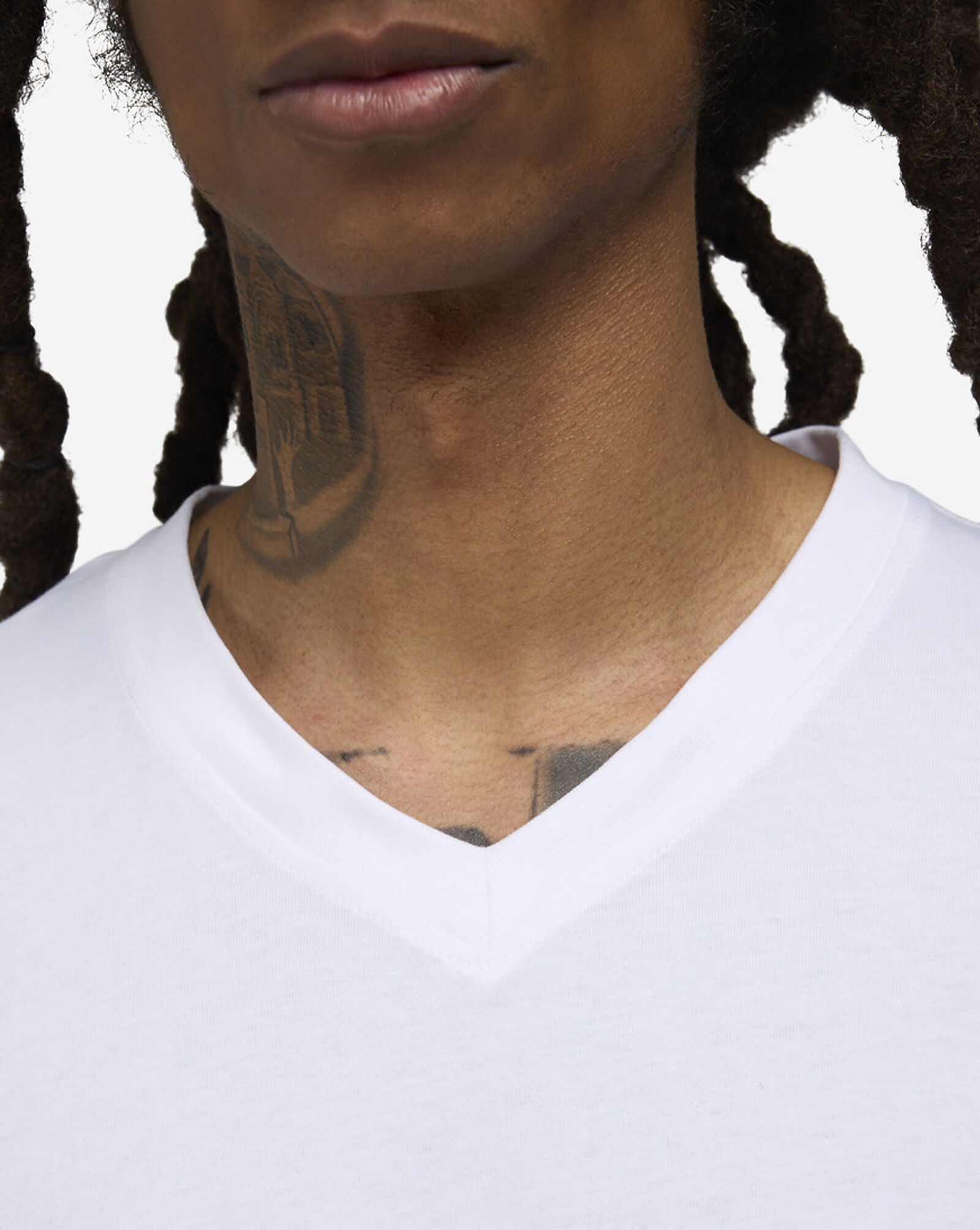 V Neck T-Shirt White