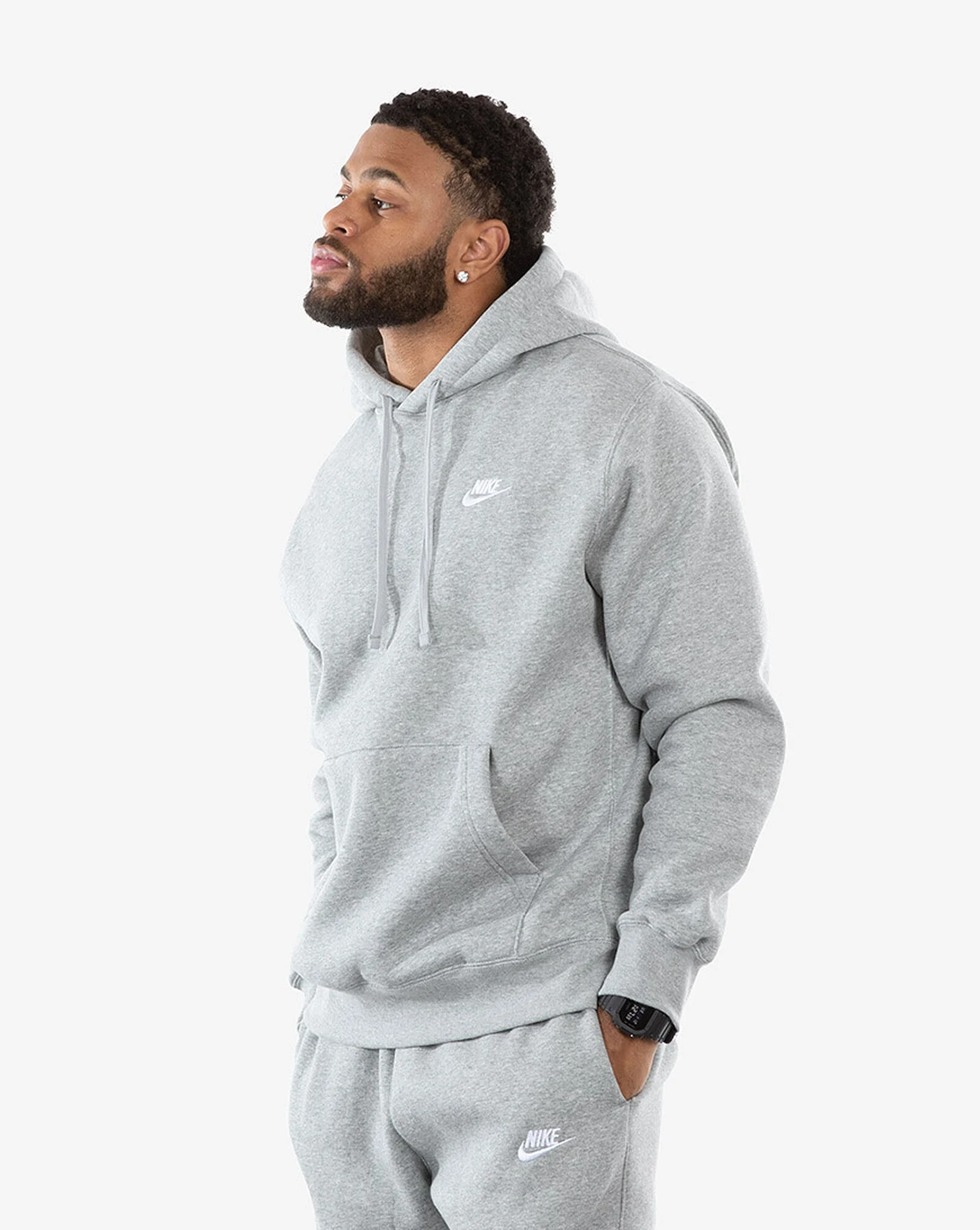 NSW Club Fleece Pullover Hoodie Grey