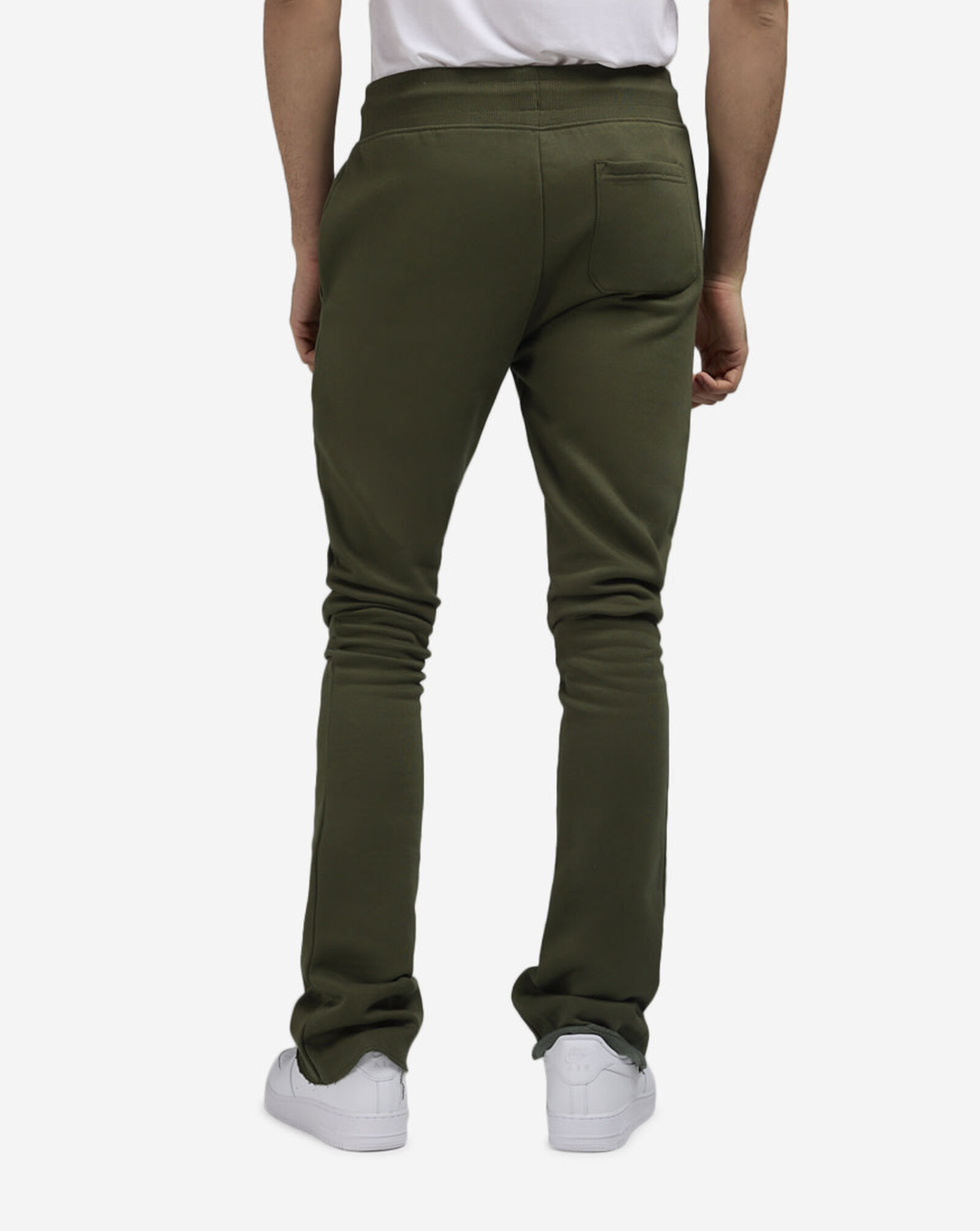 Basic Stacked Fleece Pant  Olive