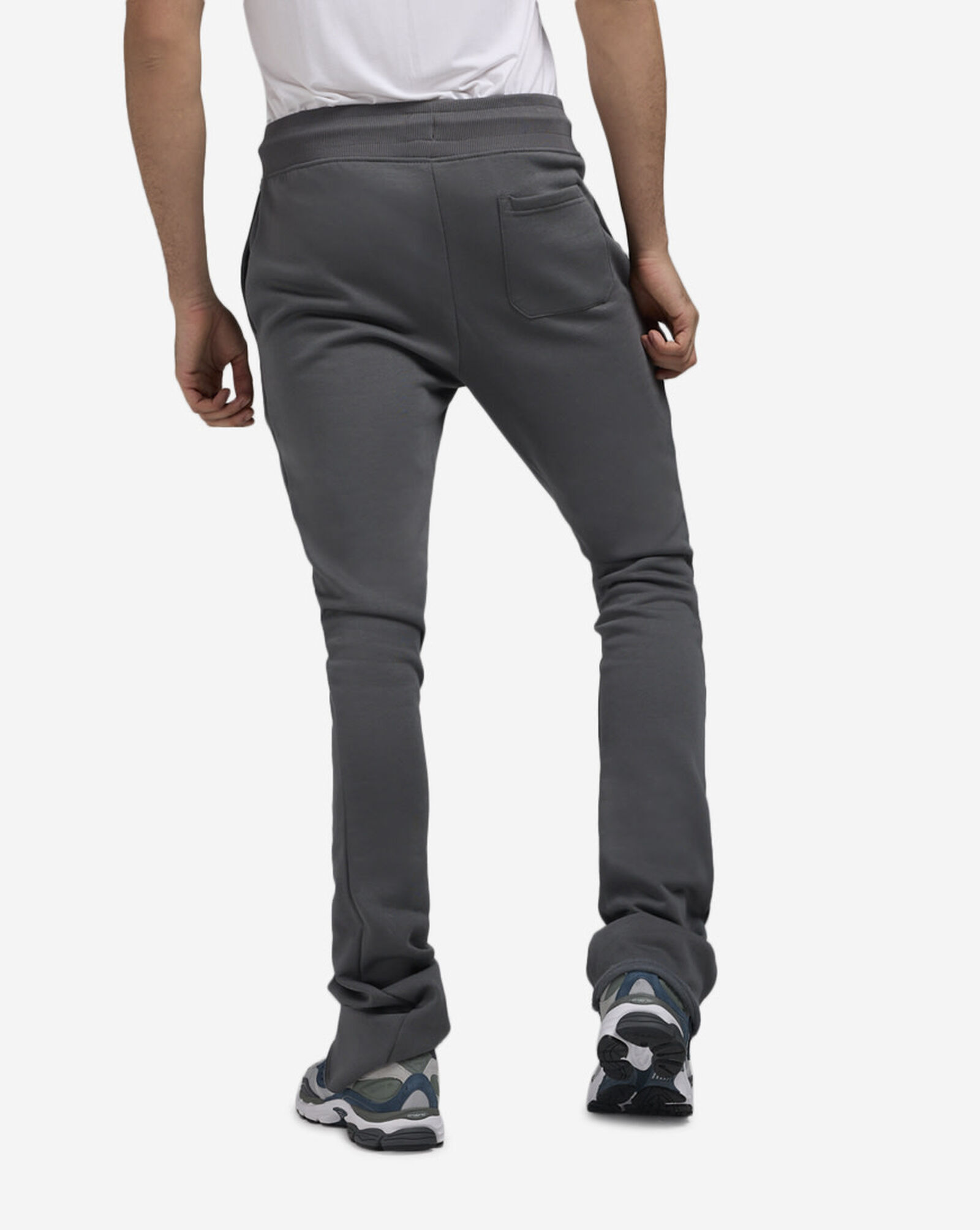 Basic Stacked Fleece Pant Charcoal