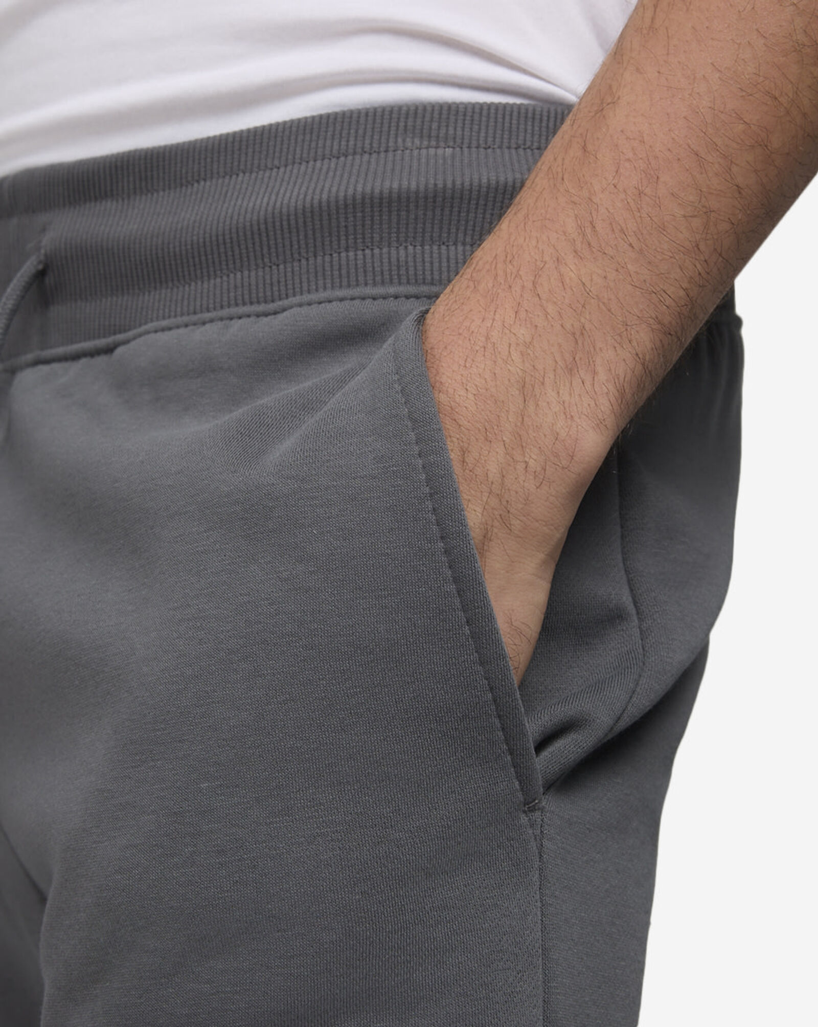 Basic Stacked Fleece Pant Charcoal