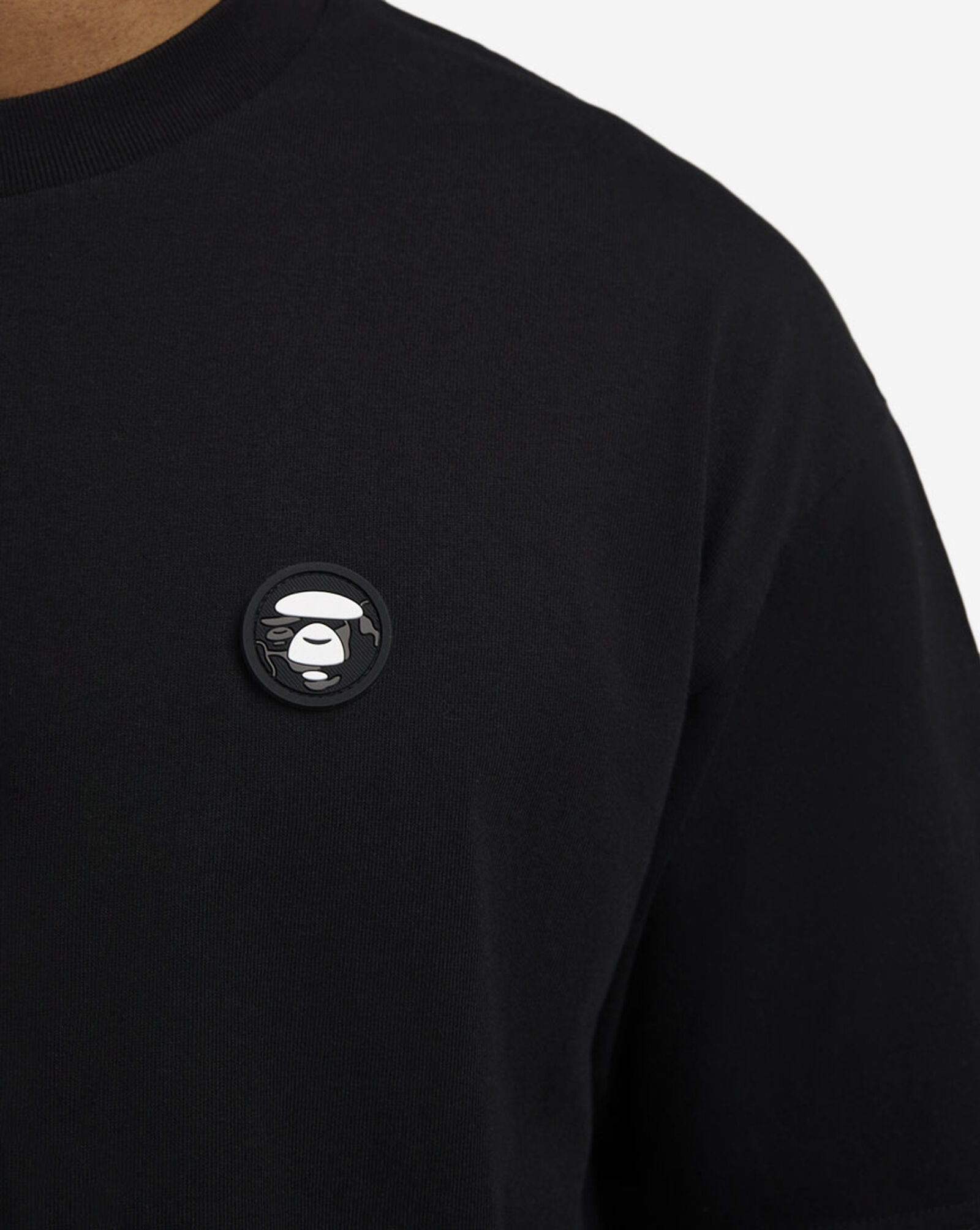 AAPE Basic Tee Black 3 AAPE Basic Tee Black