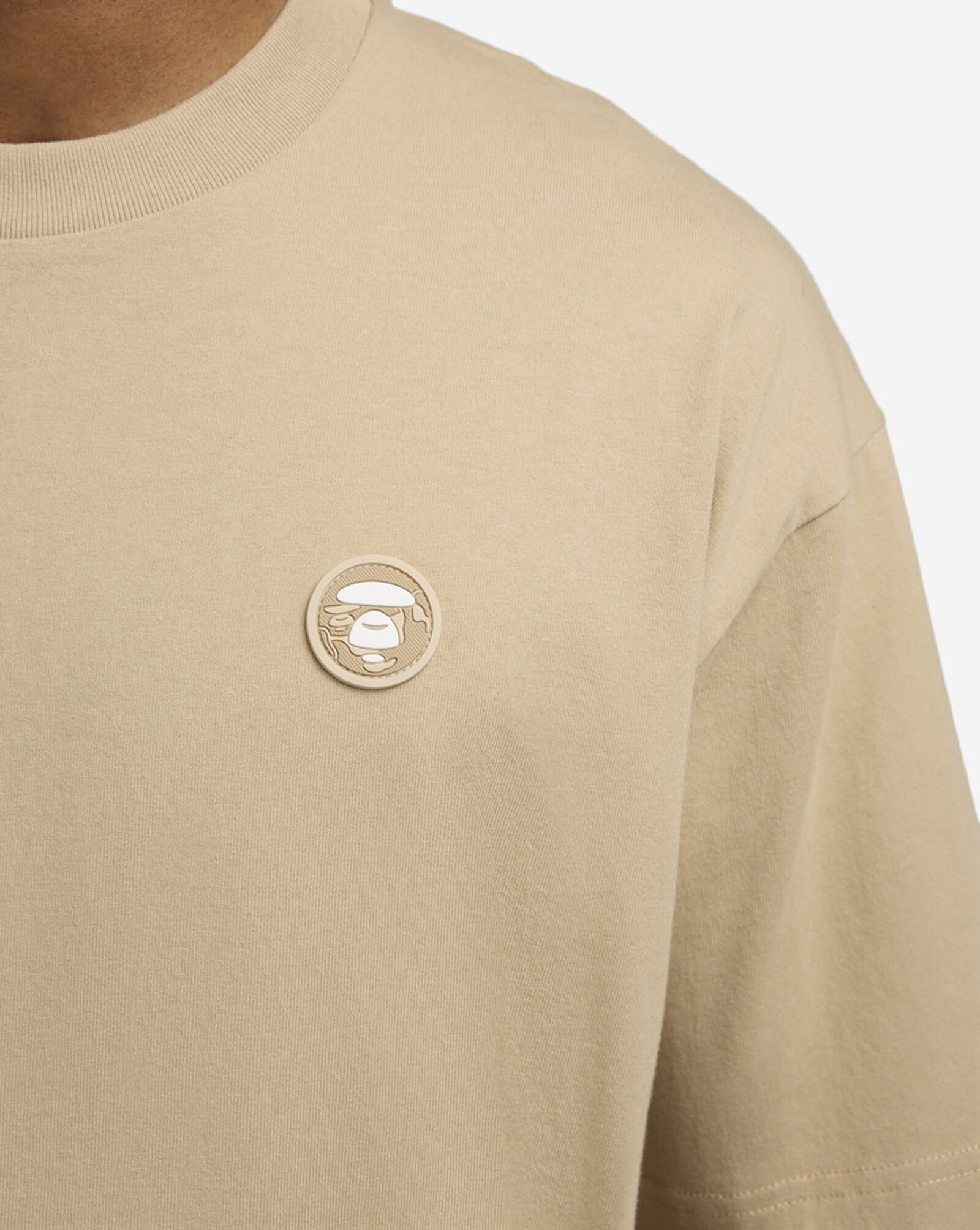 AAPE Basic Tee Beige 3 AAPE Basic Tee Beige