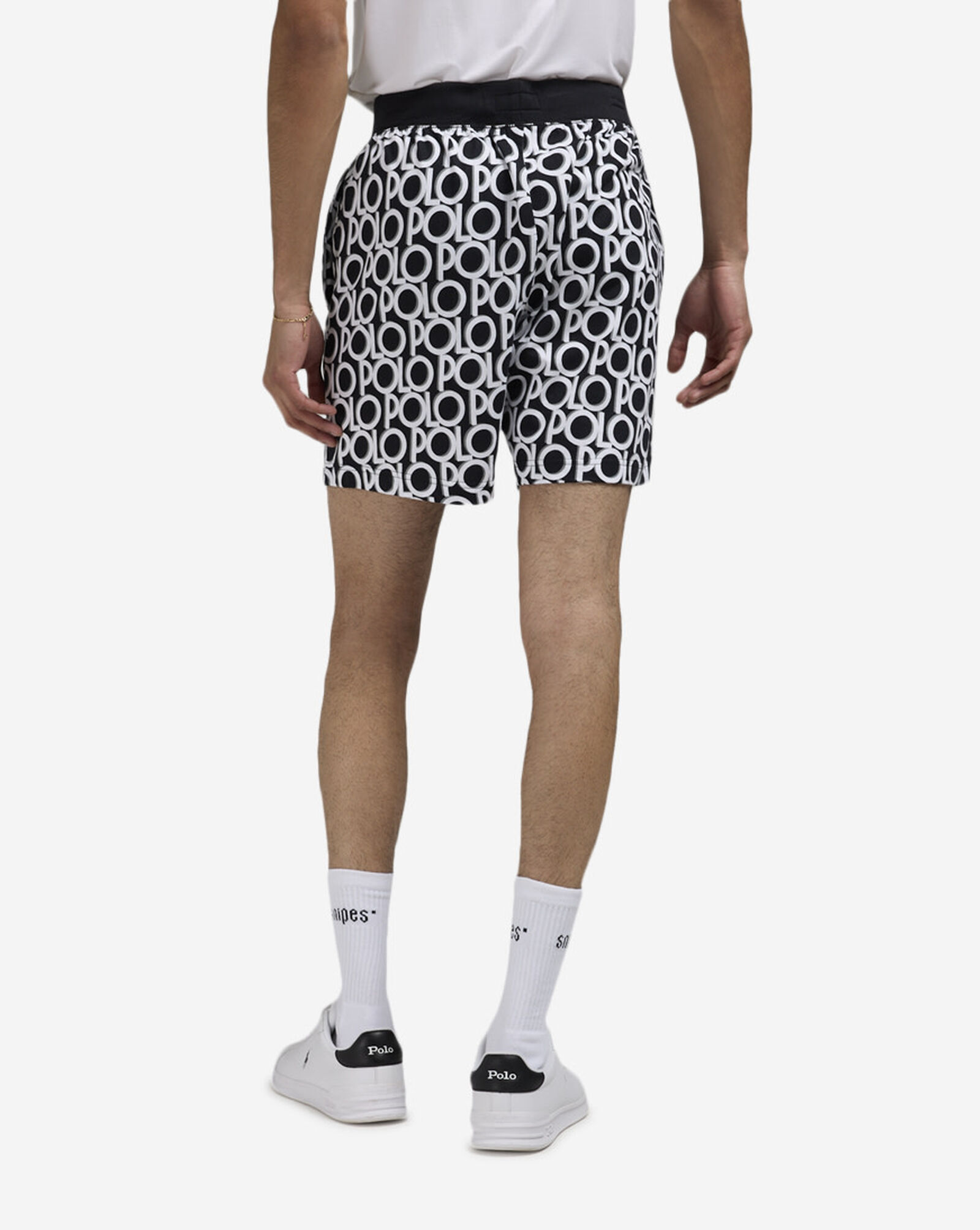Printed Sleep Shorts Black