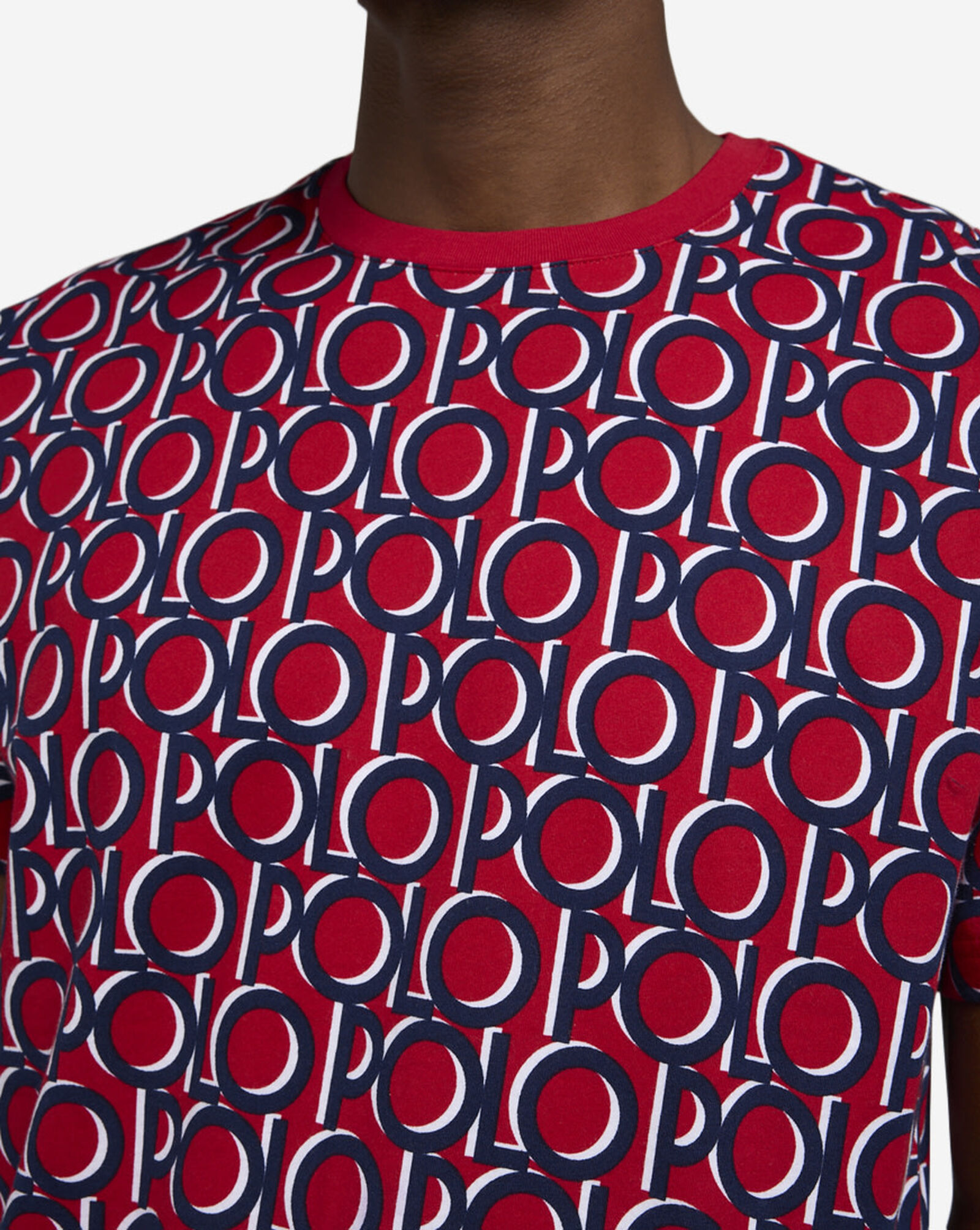 Printed Polo Sleep Shirt RL 2000 Red