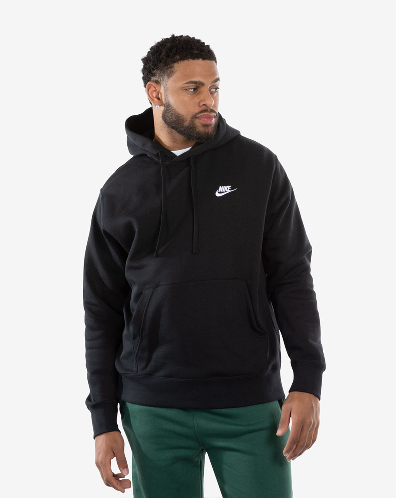 NSW Club Fleece Pullover Hoodie Black | White