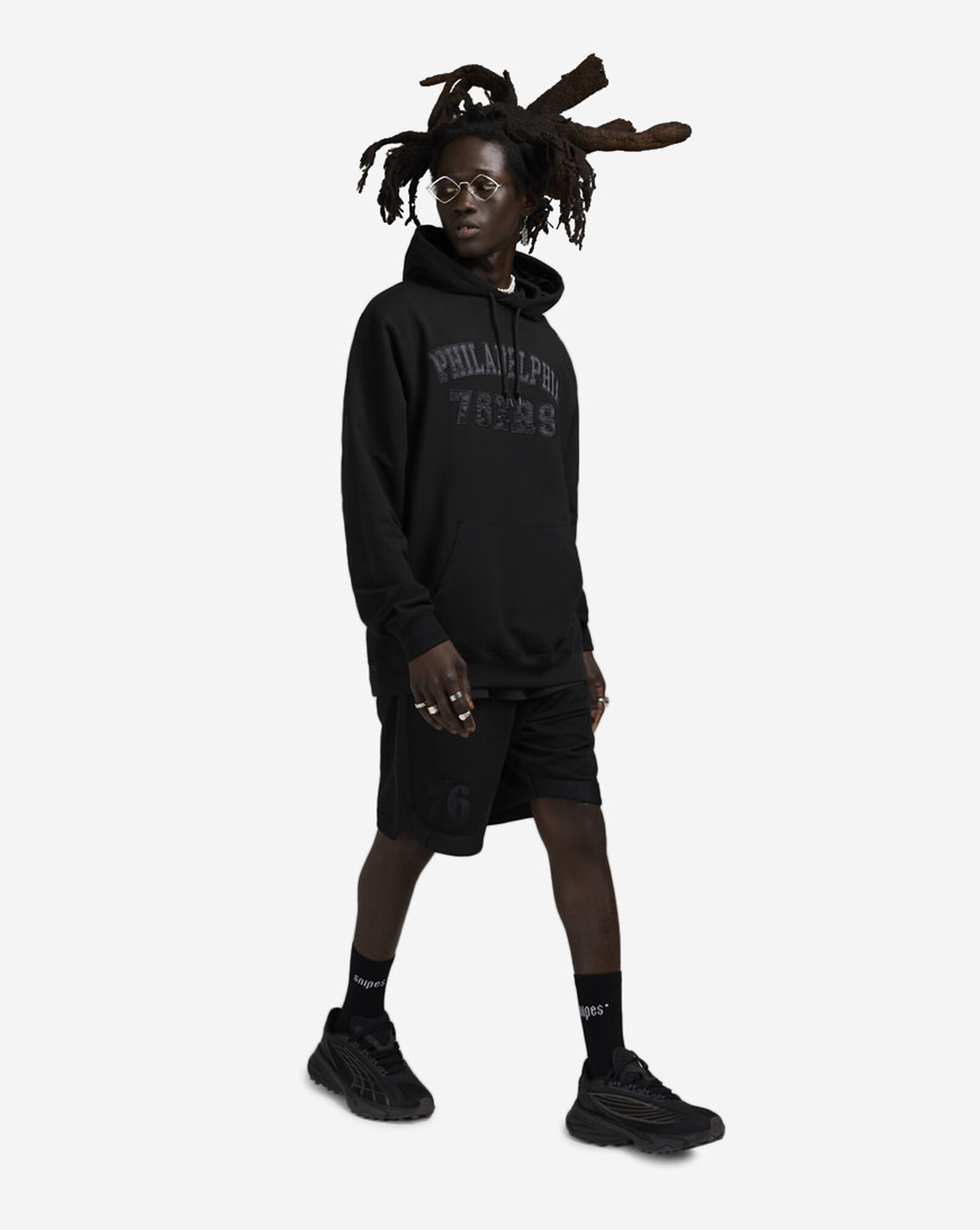 Philadelphia Sixers Shorts Black 5 Philadelphia Sixers Shorts Black